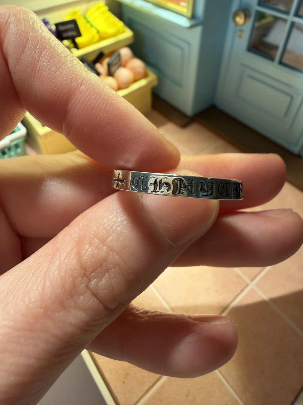 Chrome Hearts Chrome Hearts NYC 3mm SPACER PLN Silver Ring size 5M Size ONE SIZE - 3 Thumbnail