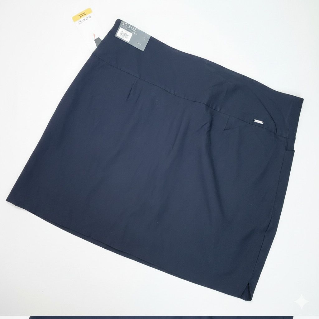 Other S.C.&Co. Size XXL Skort Black Stretchy Skirt Shorts Pockets Size 42" / US 20 - 2 Thumbnail