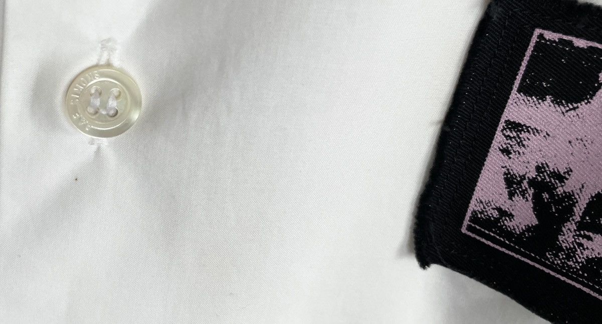 Raf Simons SS20 Raf Simons White Patch Oversized Baggy Shirt Size US XL / EU 56 / 4 - 6 Thumbnail
