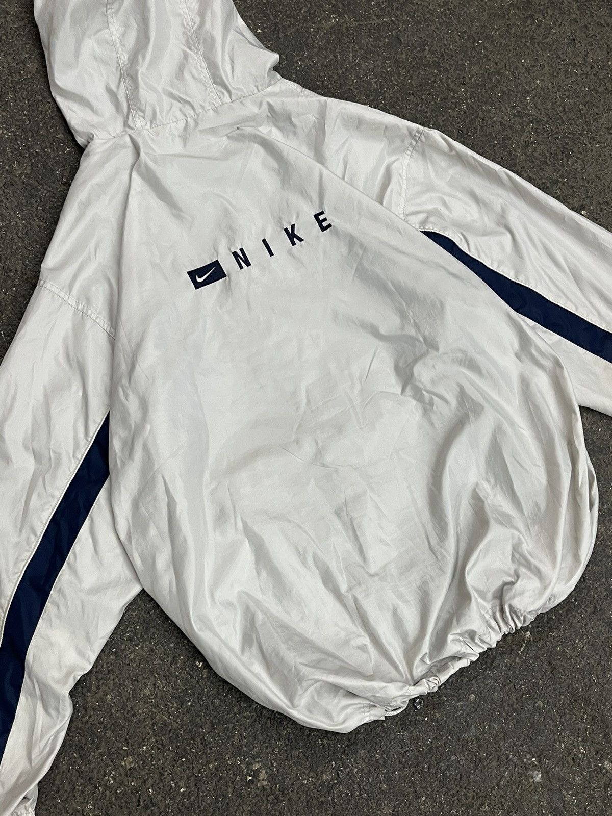 Nike × Vintage Nike center swoosh 90s lightweight jacket drill rare hype Size US XL / EU 56 / 4 - 3 Thumbnail