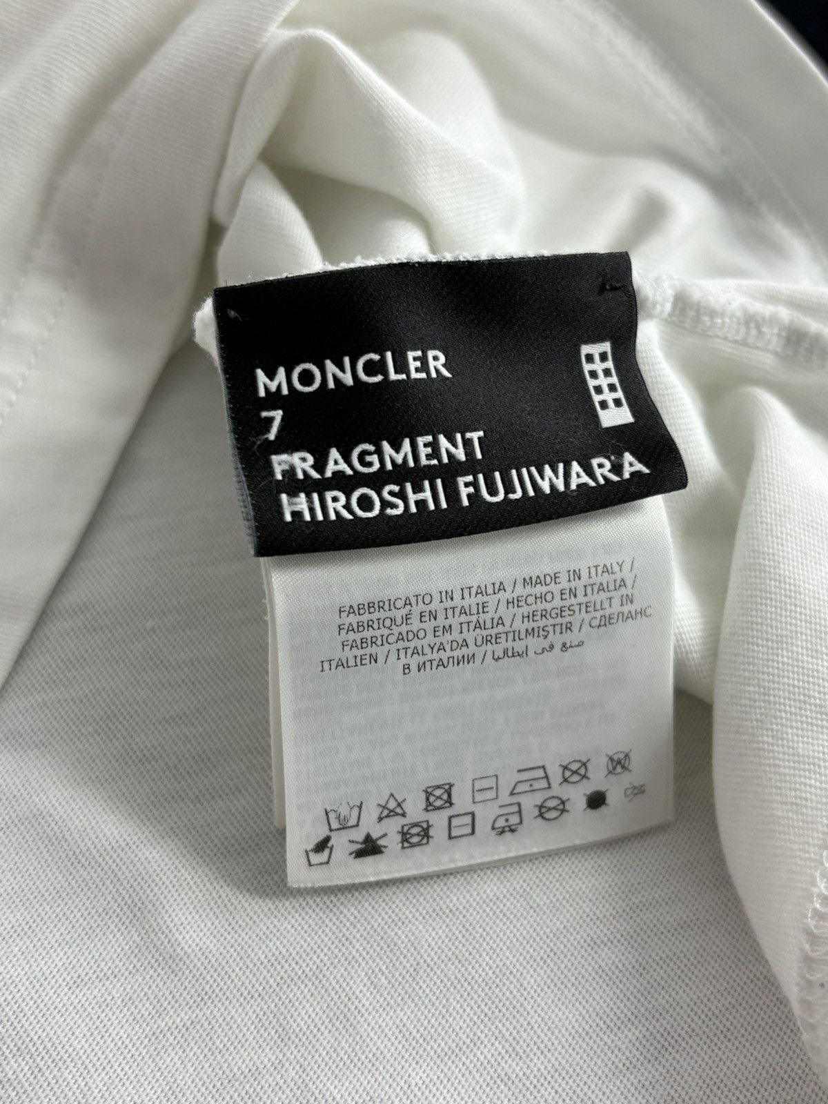 Fragment Design × Moncler Moncler Genius 7 x Fragment Hiroshi Funiwara White T-shirt Size US M / EU 48-50 / 2 - 14 Thumbnail