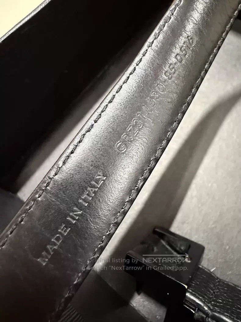 Saint Laurent Paris Saint Laurent Paris size 85 Black Three-section Buckle Belt Size ONE SIZE - 3 Thumbnail