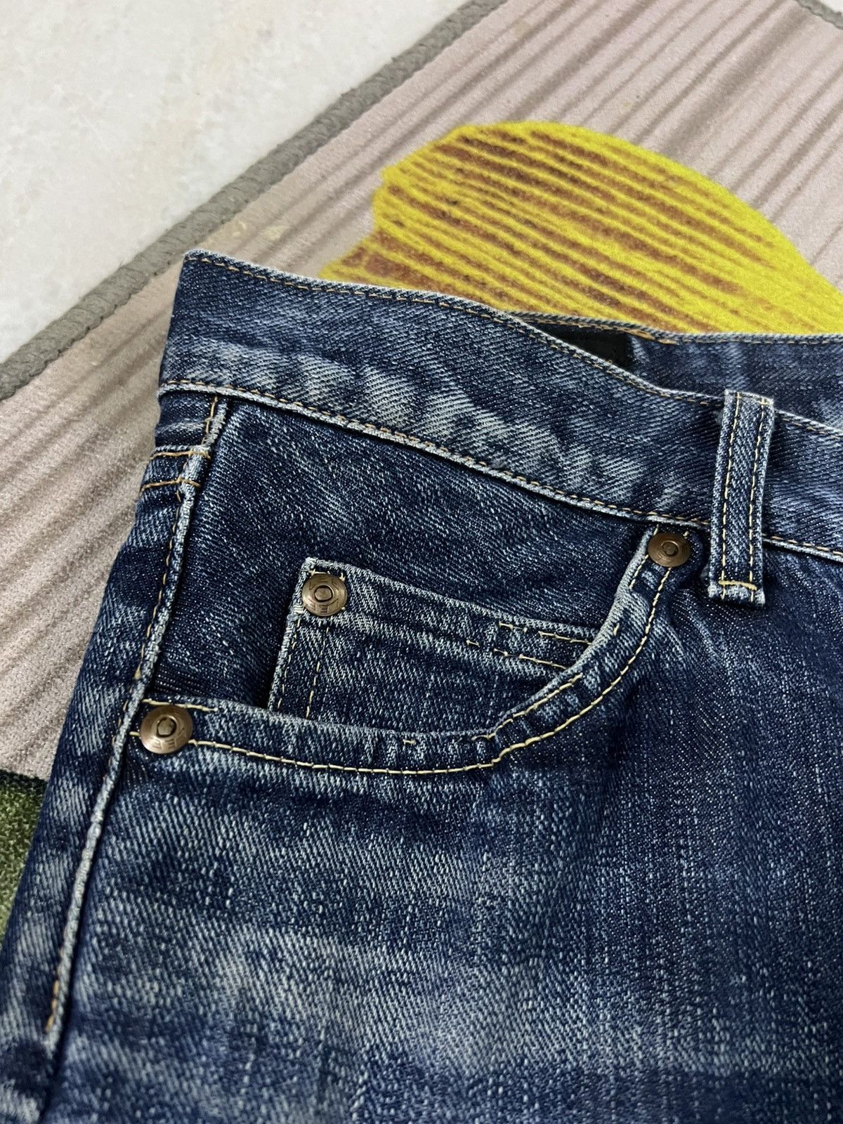 Japanese Brand 💥Flare💥Vintage Lee Riders Distress Jean Size US 30 / EU 46 - 13 Thumbnail