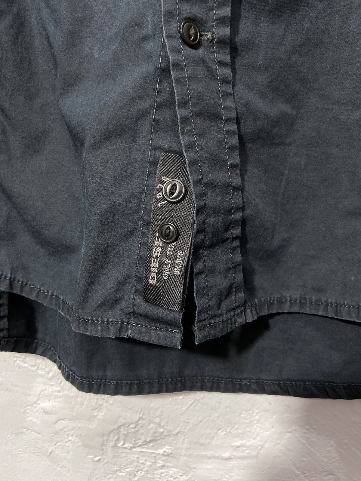Diesel × If Six Was Nine × Vintage Diesel Button Up Shirt Long Sleeve Navy Size US L / EU 52-54 / 3 - 3 Thumbnail