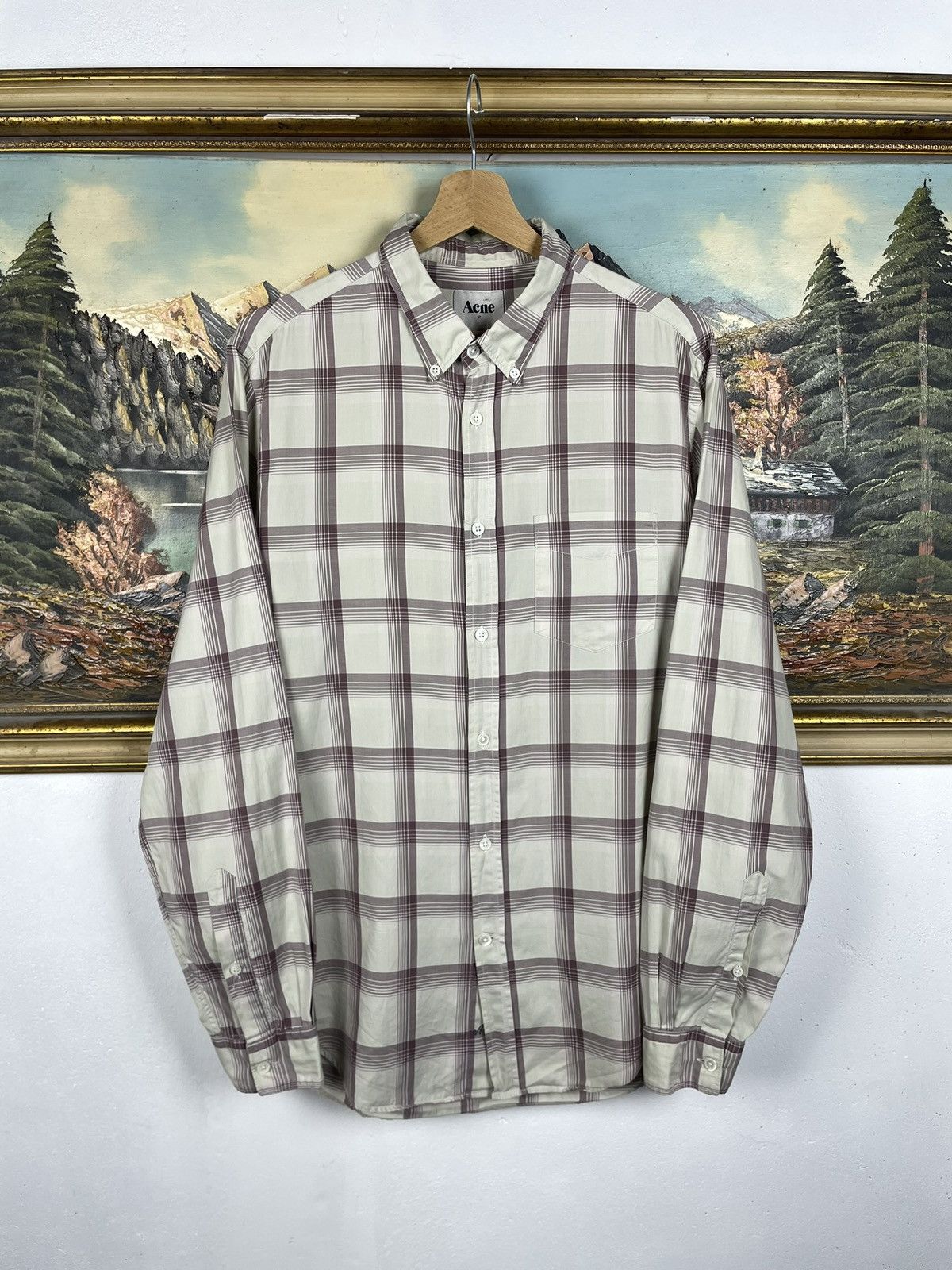 Acne Studios Acne Studios Shirt Checkered Luxury Designer Old Money Size US M / EU 48-50 / 2 - 1 Thumbnail