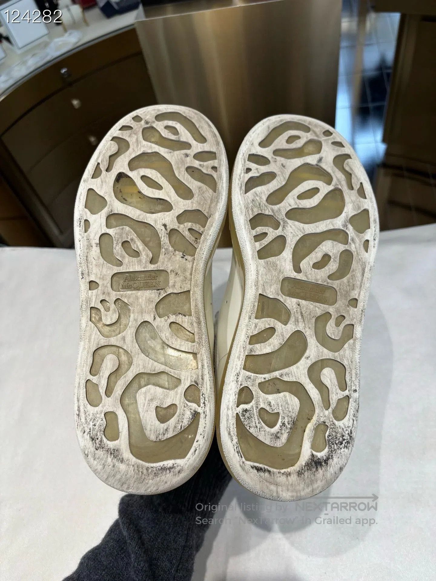Alexander McQueen Alexander McQueen Iridescent White Sneakers. Size US 8 / EU 41 - 8 Thumbnail