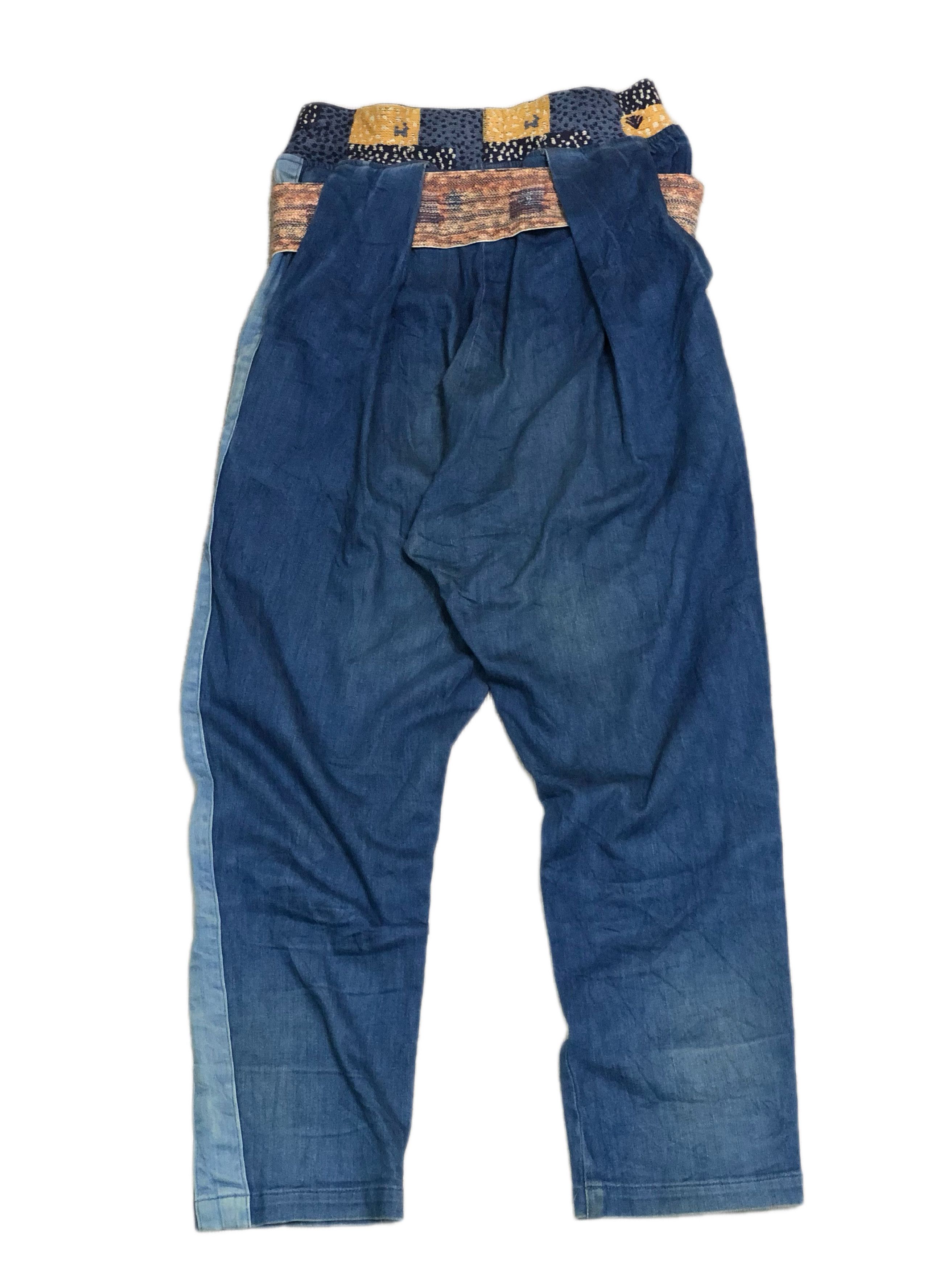Kapital Kapital blue denim trousers with light blue sidebend Size US 30 / EU 46 - 2 Thumbnail
