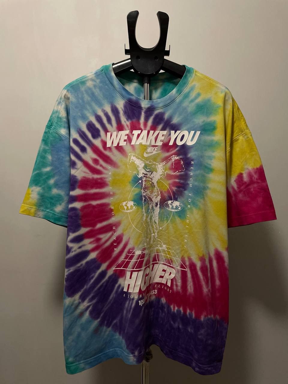 Nike Nike Oversized Tie Dye Vintage Crazy T Shirt Size US M / EU 48-50 / 2 - 1 Thumbnail