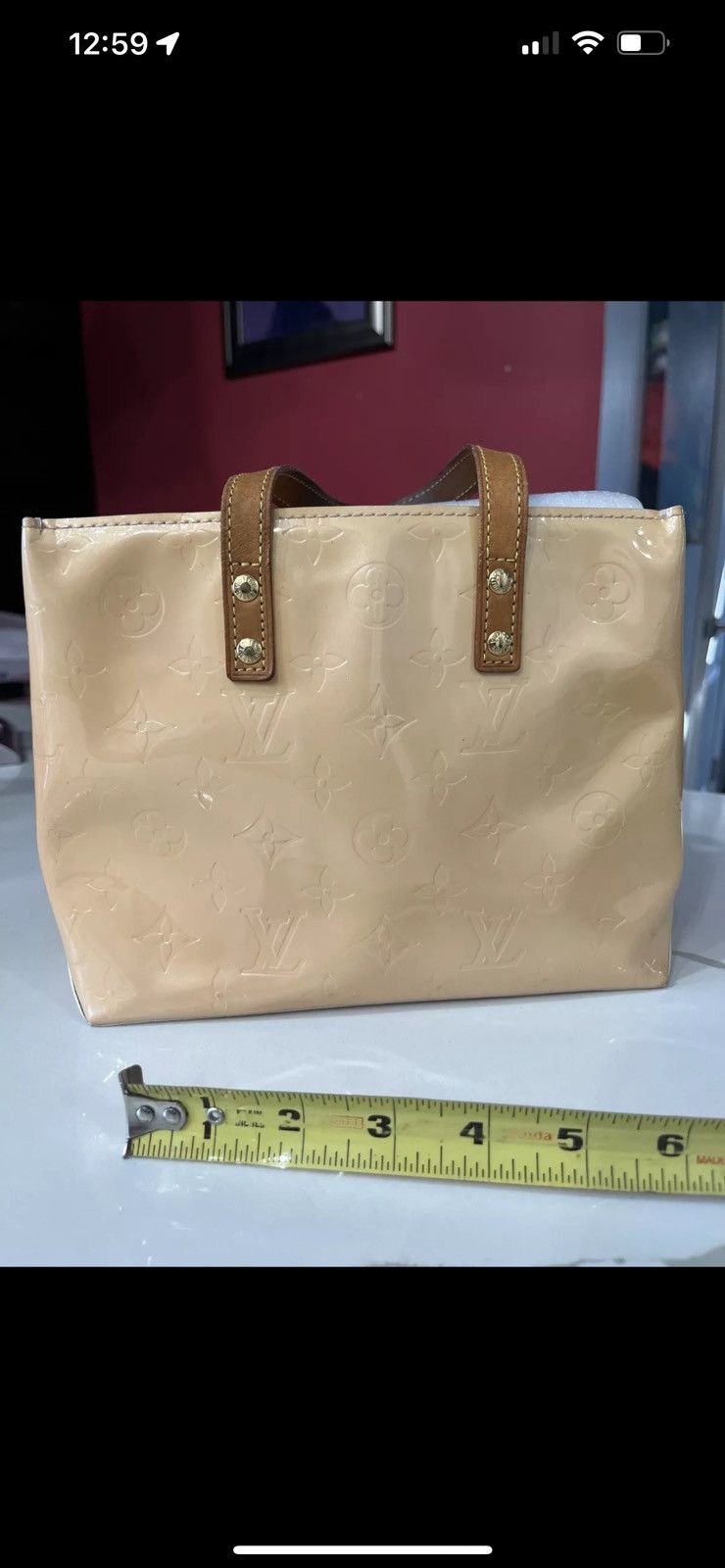 Louis Vuitton Louis Vuitton Vernis Monogram Handbag Yellow Size ONE SIZE - 25 Thumbnail