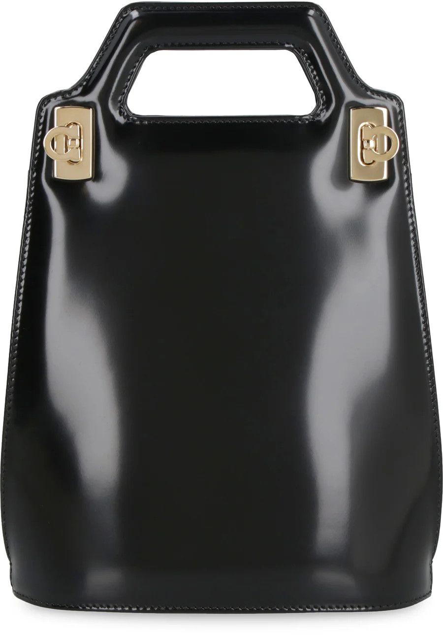 Salvatore Ferragamo o1s1rm0924 Size: OS / Wanda NS Handle Bag in Black Size ONE SIZE - 1 Thumbnail