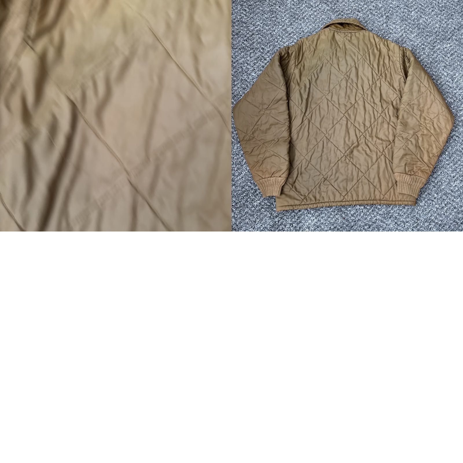 Vintage VINTAGE Zip-Up Jacket Mens M Brown Quilted Collared Nylon Softshell Bomber Workwear 70s Size M Brown Mens Size US M / EU 48-50 / 2 - 9 Thumbnail