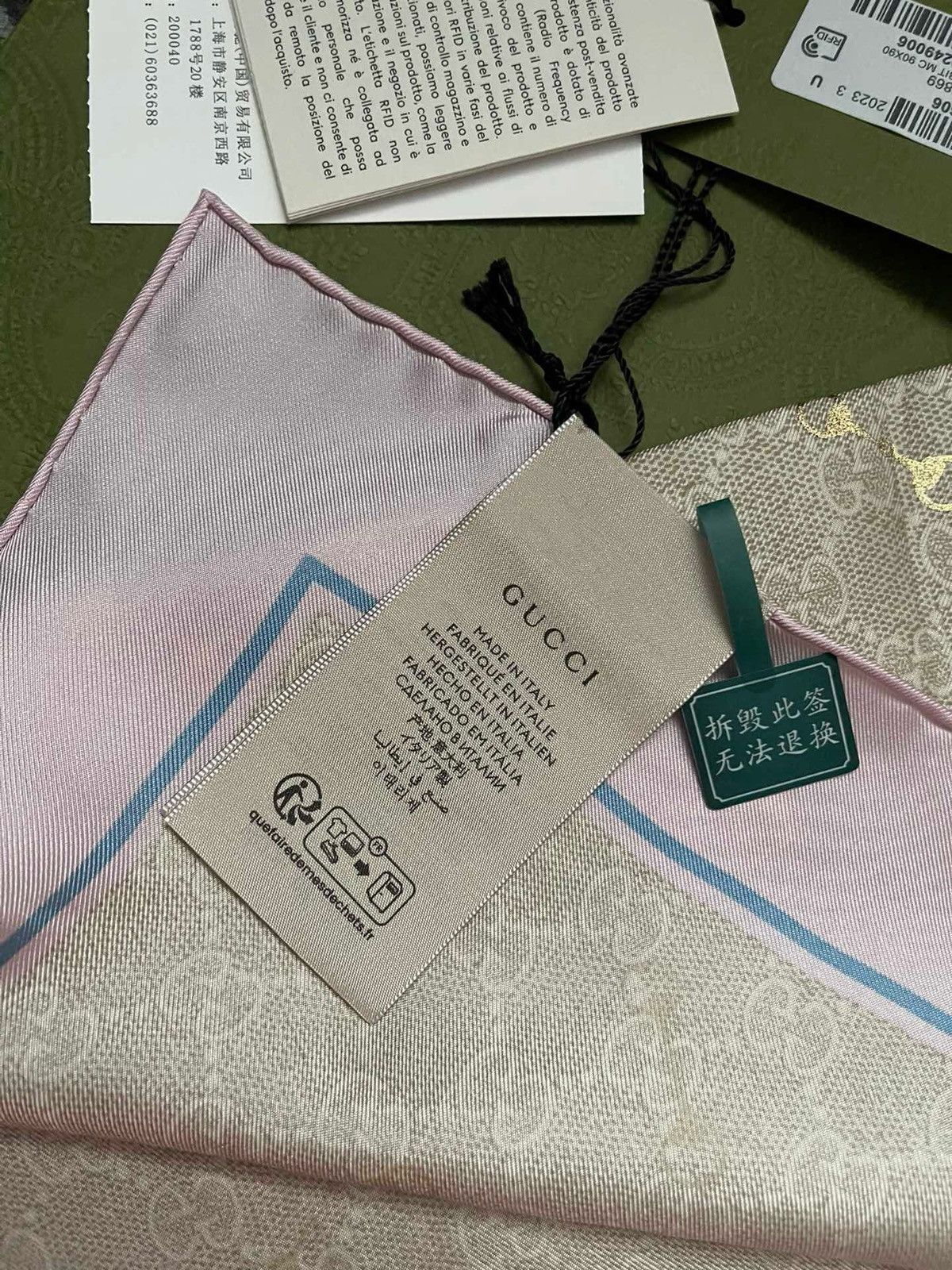 Gucci Silk scarf Size ONE SIZE - 6 Thumbnail