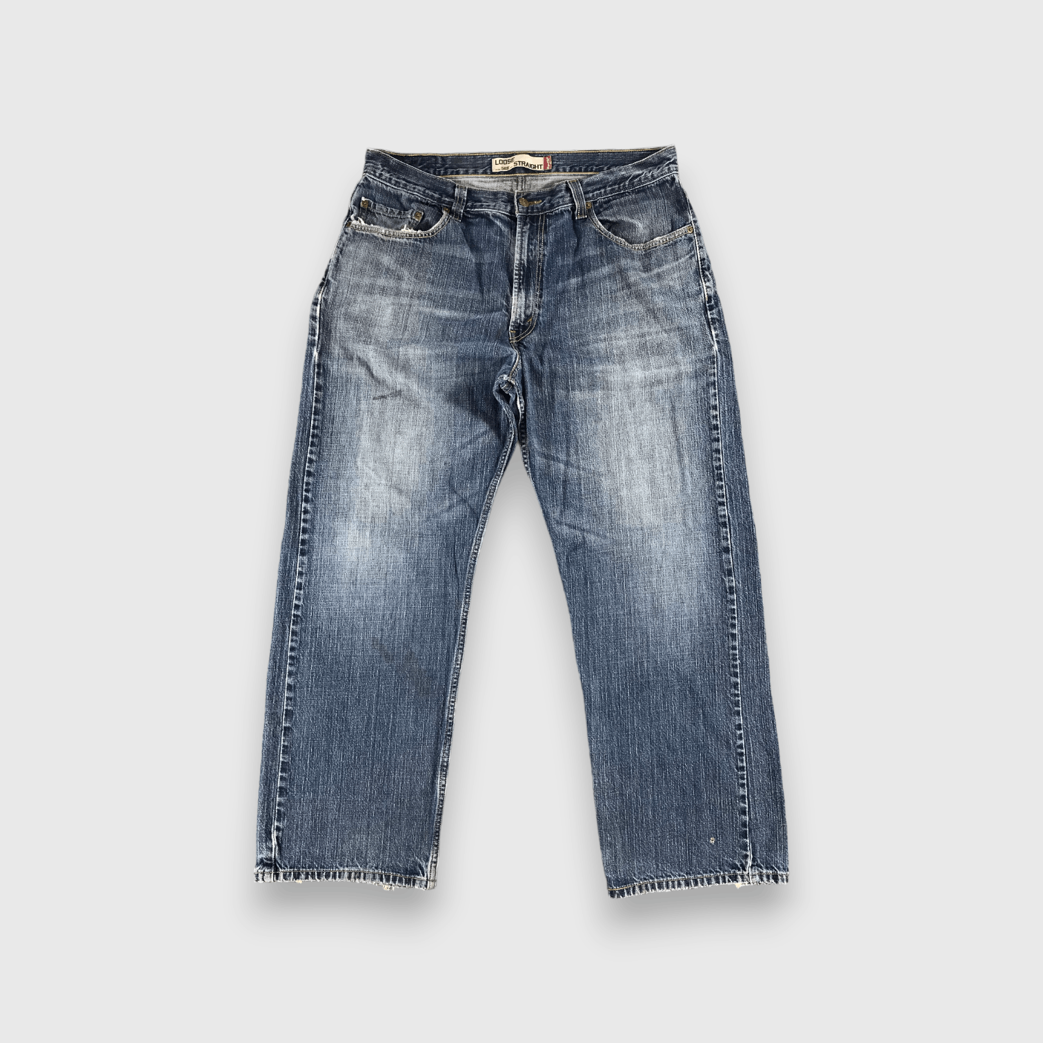 Levi's Vintage Mid Blue Levis 569 Jeans-J1260 Size US 37 - 1 Thumbnail