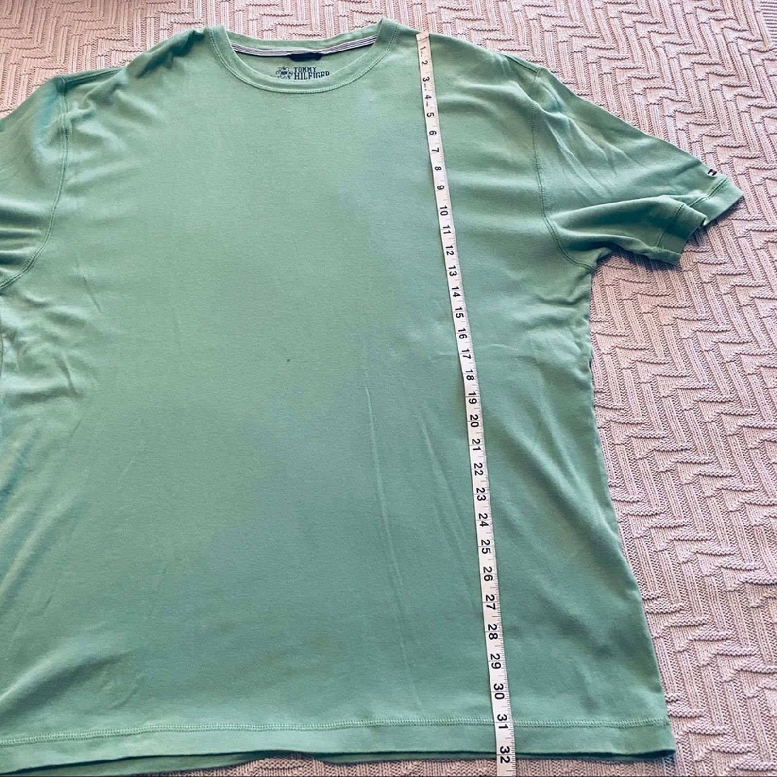 Tommy Hilfiger Tommy Hilfiger green basic tee Size US XXL / EU 58 / 5 - 6 Thumbnail