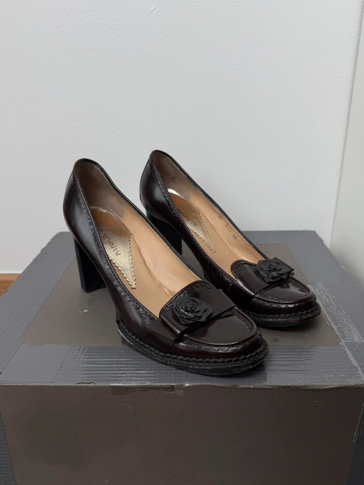 Emporio Armani Emporio Armani heels vintage luxury old money 2000s Size US 8.5 / IT 38.5 - 1 Thumbnail