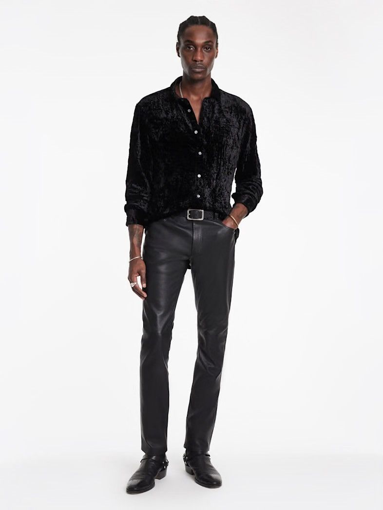John Varvatos The Rocker Leather Pants. Size 30 Size US 30 / EU 46 - 2 Thumbnail