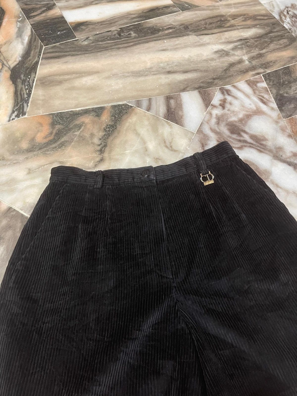 Christian Dior Monsieur Christian Dior Corduroy Short Pants Size 29" - 3 Thumbnail