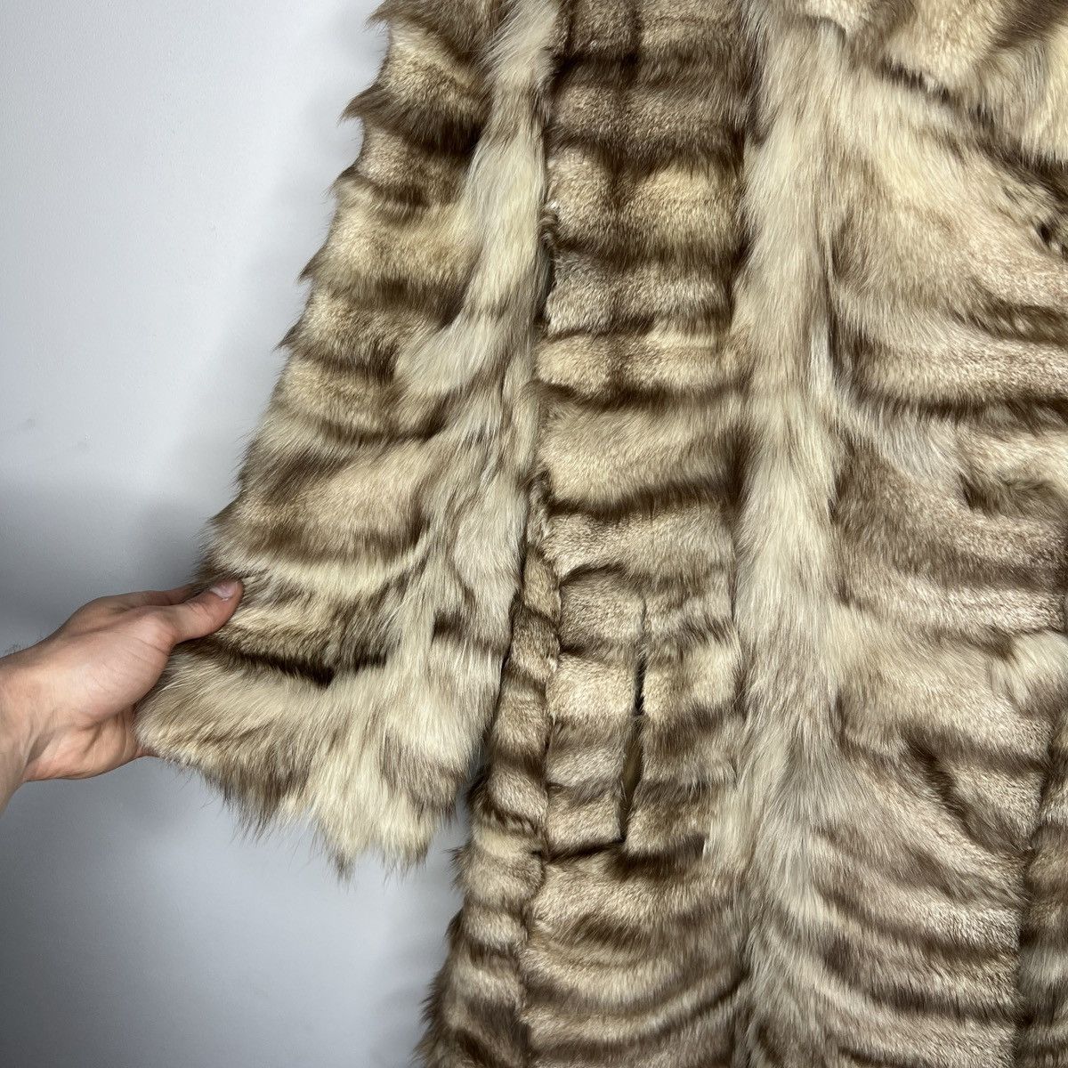 Vintage 90s Vintage Real Rabbit Fur Coat Jacket Heavy Opium Punk Y2K Size US S / EU 44-46 / 1 - 7 Thumbnail