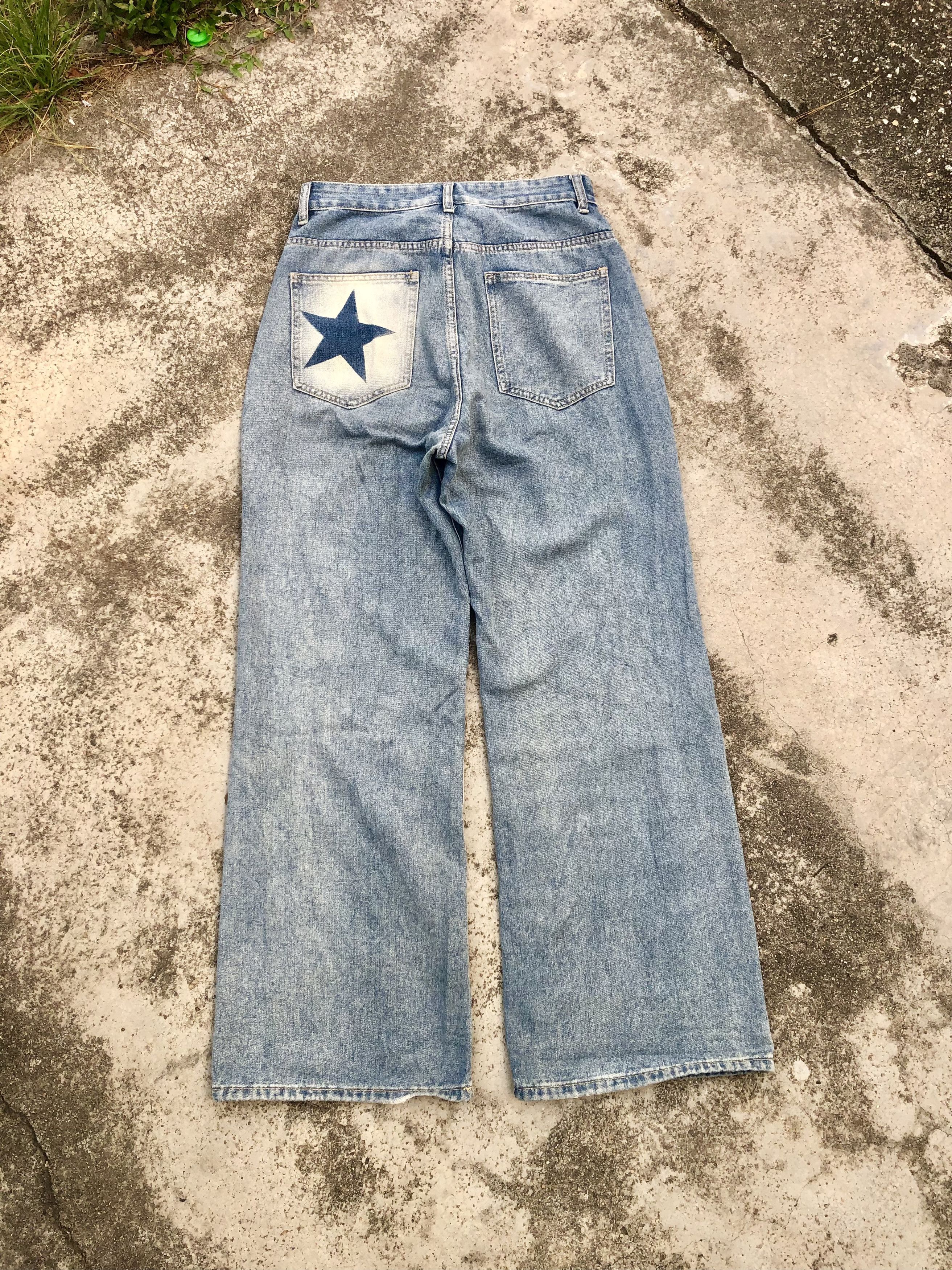 Hypebeast BAGGY⚡️BSEVENI RECONSTRUCTED DENIM Size US 29 - 6 Thumbnail