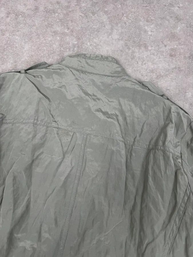 John Richmond 2000s John Richmond Faded Green Multi-Pocket Technical Light Jacket Size US S / EU 44-46 / 1 - 6 Thumbnail