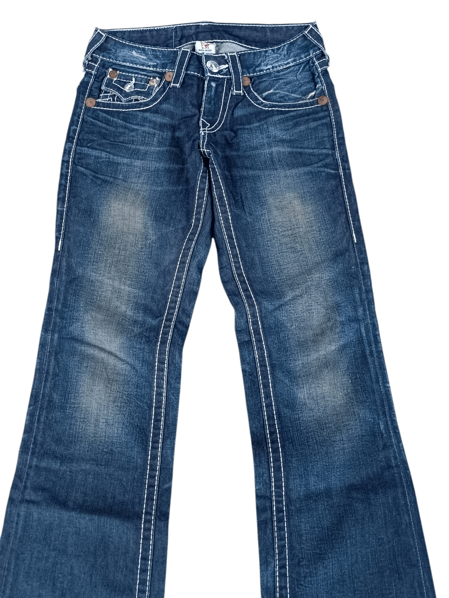 True Religion Vintage 2000 True Religion Billy Big T Grunge Flare Jeans Size US 30 / EU 46 - 3 Thumbnail