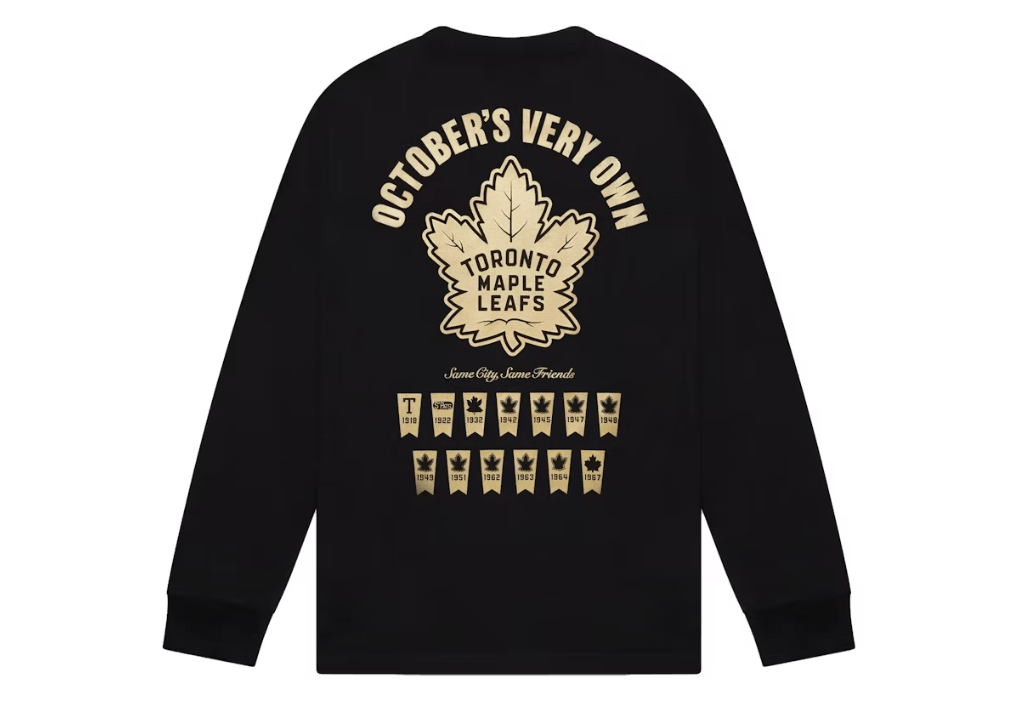 Drake OVO x NHL xToronto Maple Leafs Banner Longsleeve T-Shirt Size US L / EU 52-54 / 3 - 4 Thumbnail