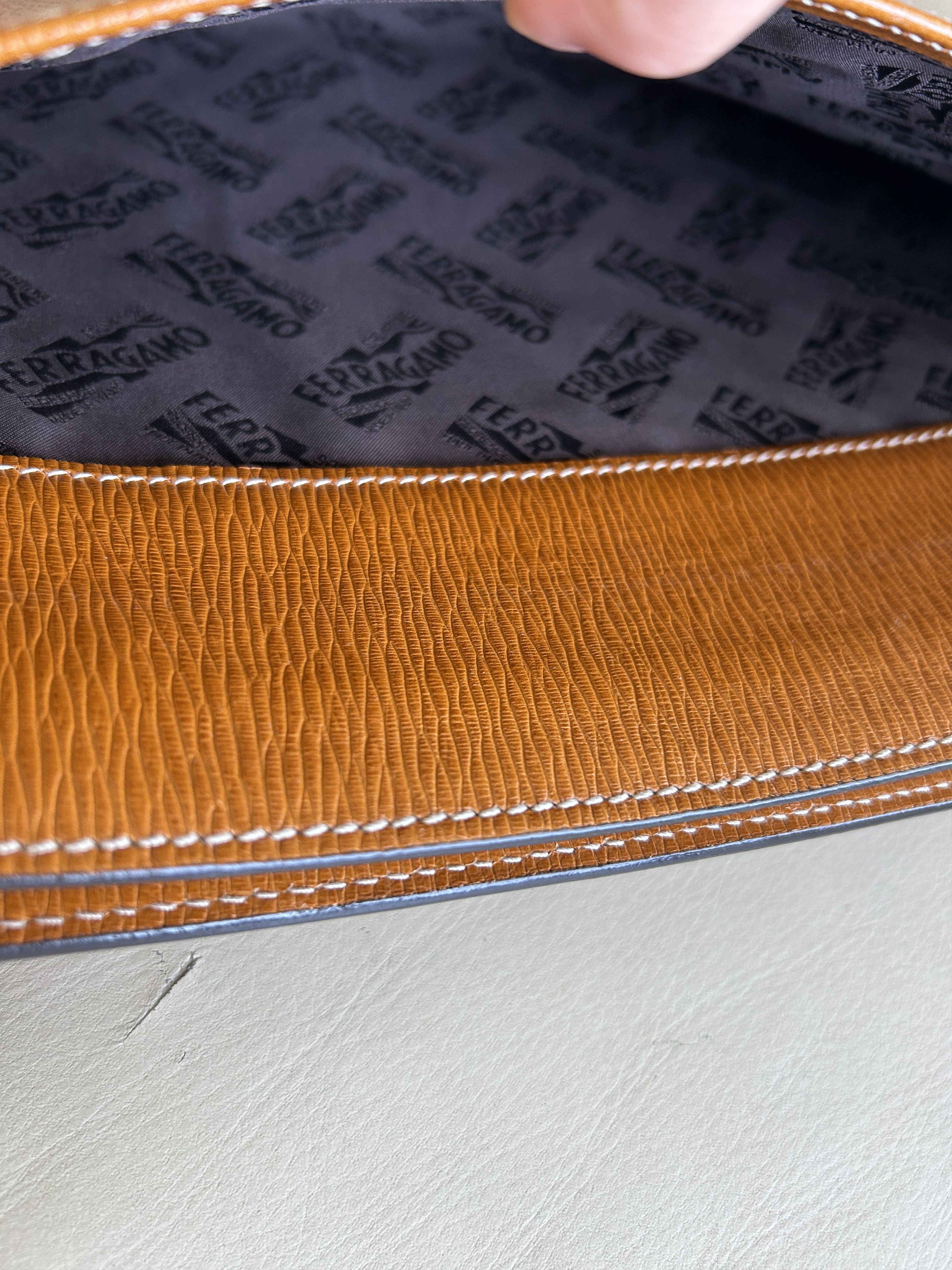 Salvatore Ferragamo Ferragamo Hammered Calf-Skinned Portfolio Size ONE SIZE - 6 Thumbnail