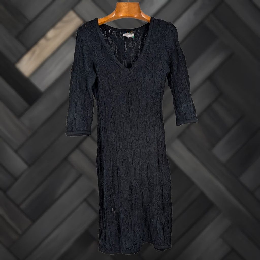 Coogi VINTAGE COOGI Dress Adult M Black Mercerized Cotton 90s Y2K Hip Hop Womens