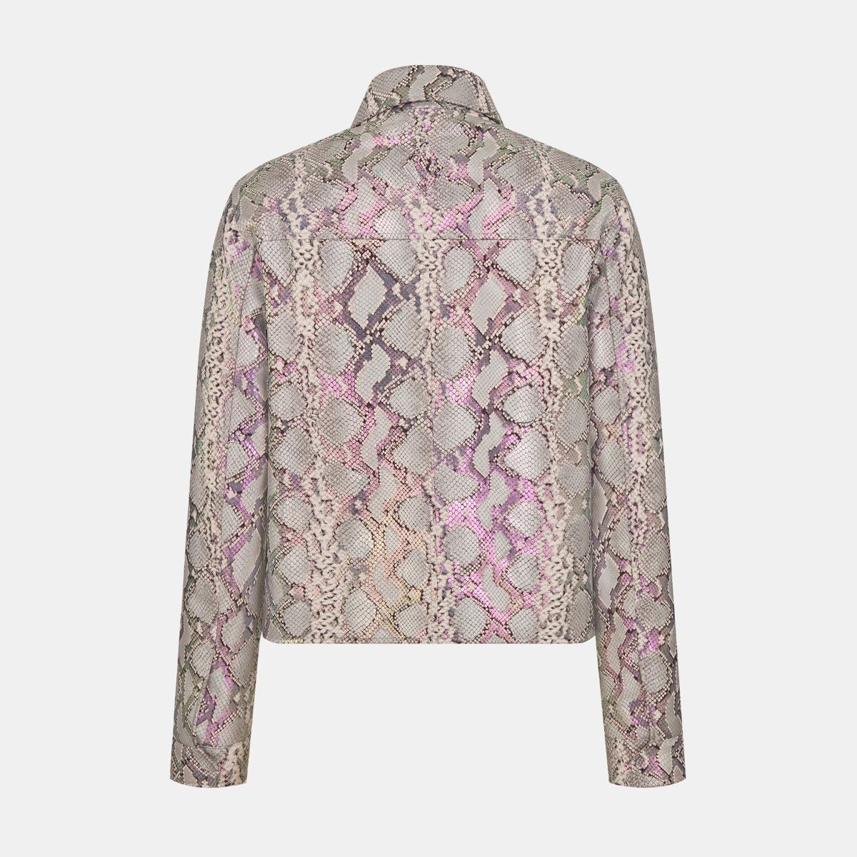 Dior o1bcso1str0125 Python-Effect Blouson in Grey Size US M / EU 48-50 / 2 - 2 Thumbnail