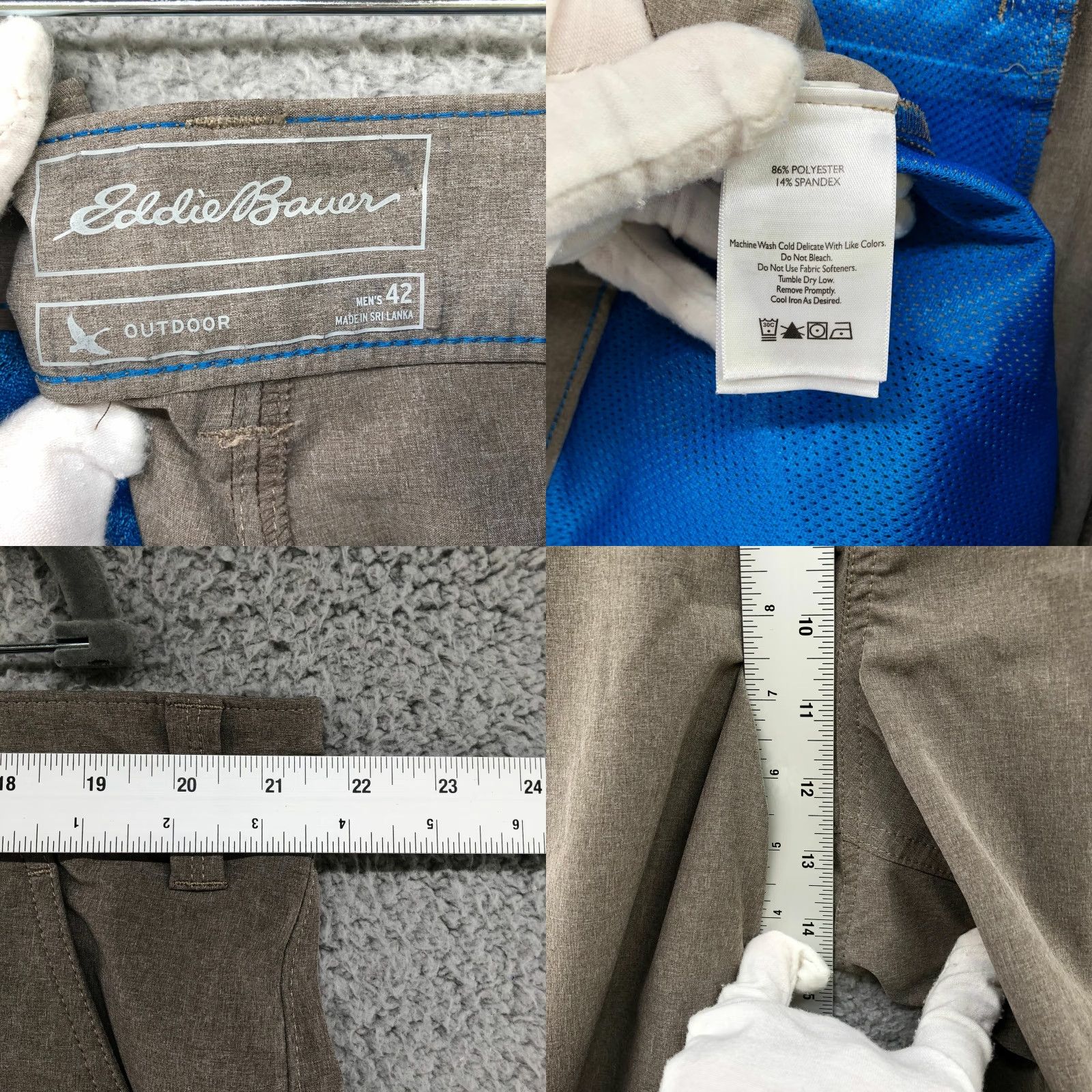Eddie Bauer Eddie Bauer Cargo Shorts Mens Size 42 Outdoor Hiking Stretch Cargo Brown 42 Inseam 9.5 in Regular Waist MTM Summer Outdoors Size US 42 / EU 58 - 8 Thumbnail