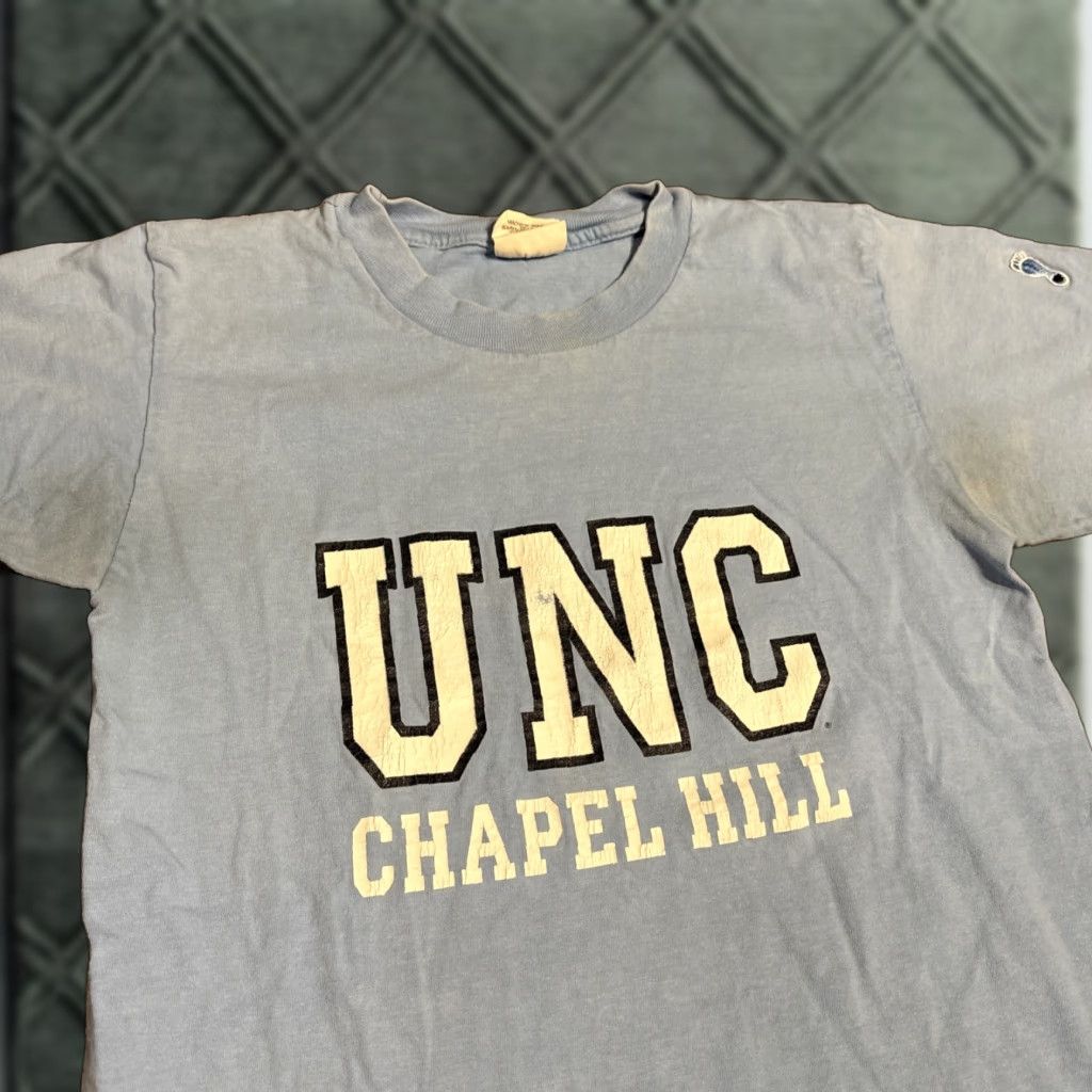 Vintage VINTAGE University of North Carolina Chapel Hill T-Shirt UNC Blue 80s Small Mens Womens Unisex Adults S NCAA Cotton Exchange Size US S / EU 44-46 / 1 - 1 Thumbnail