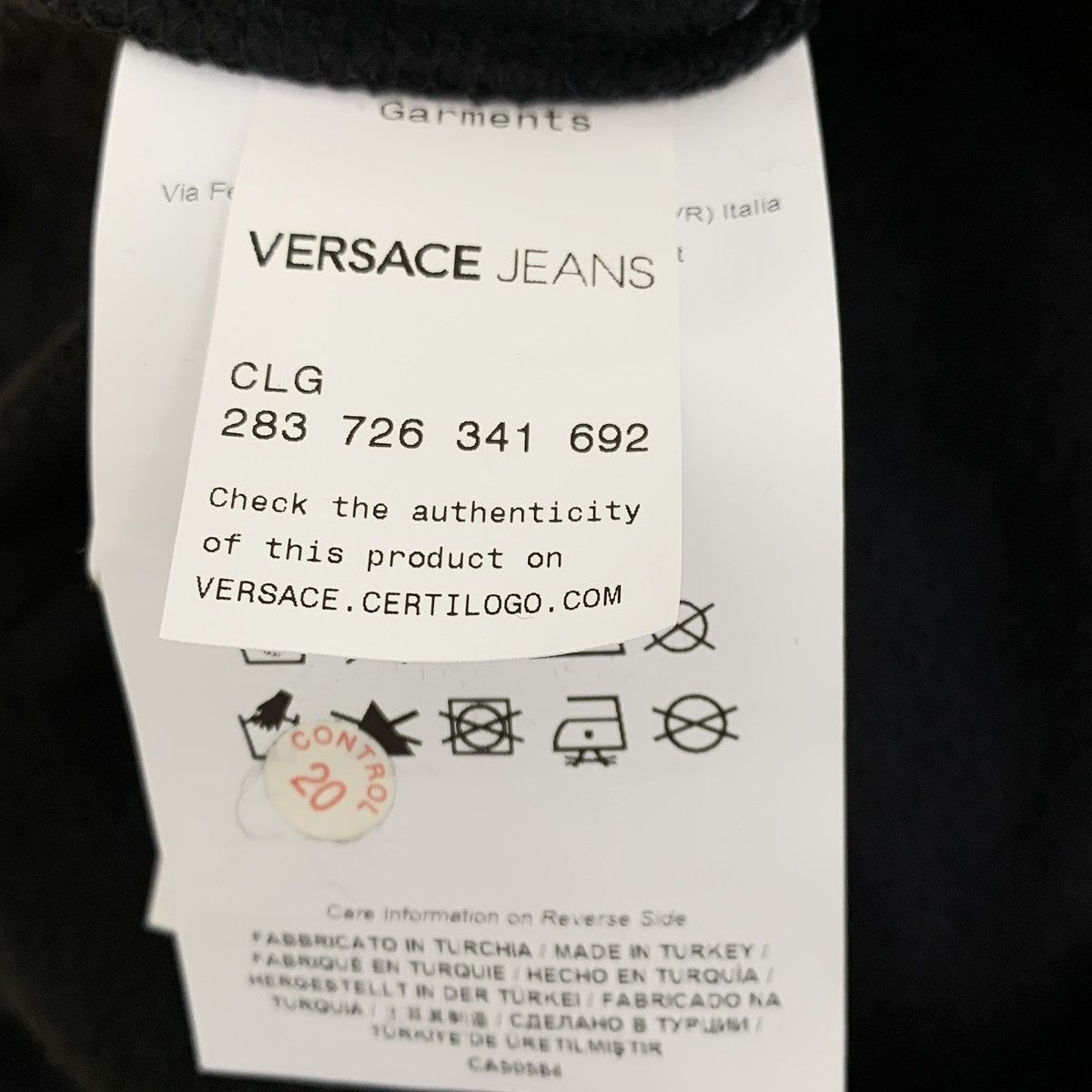 Versace Versace Black Logo Badge Printed Cotton Casual Pants K26WX Size US 36 / EU 52 - 7 Thumbnail