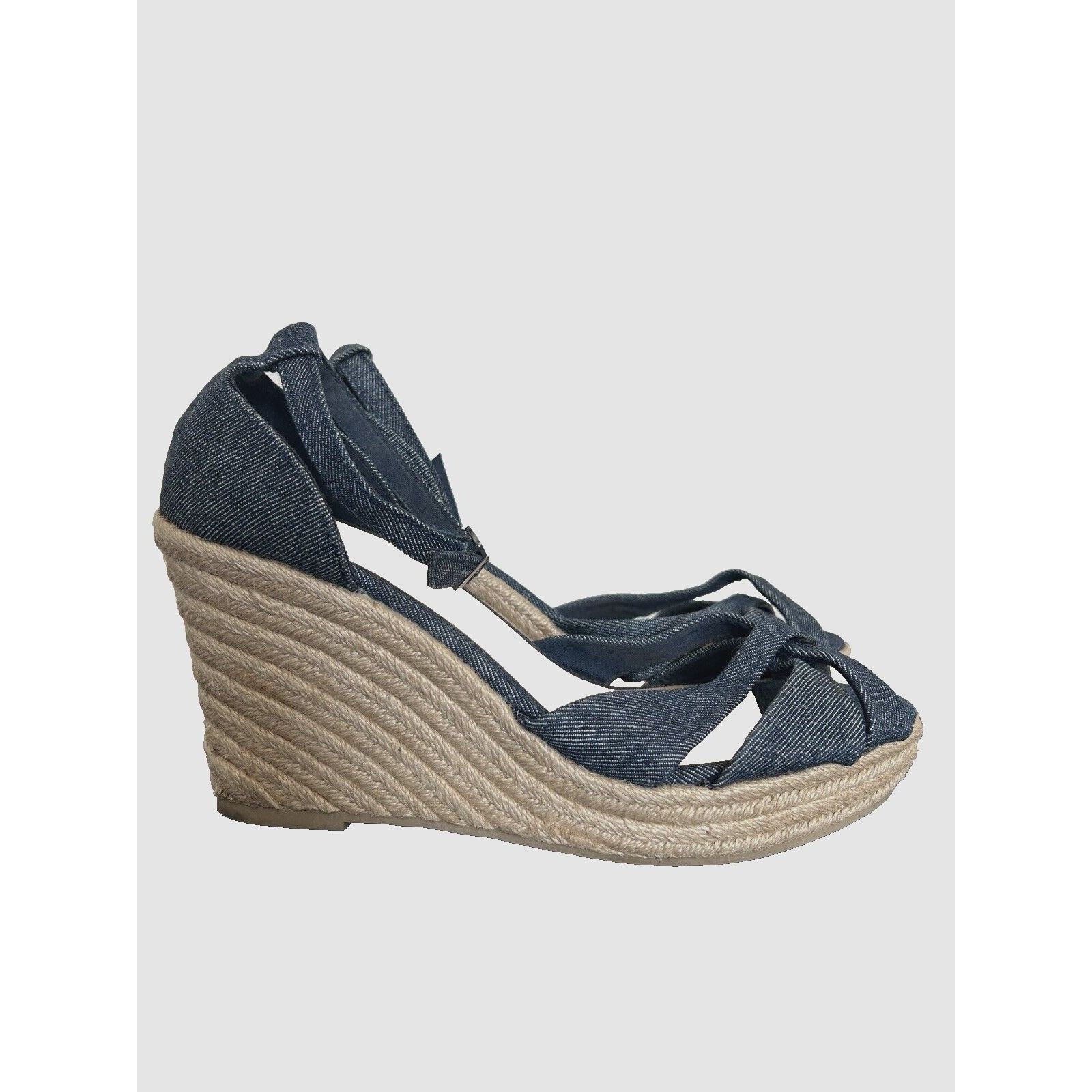 Other CHRISTIAN SIRIANO blue Denim Ankle Strap Espadrille Platform Size US 11 / IT 41 - 1 Thumbnail