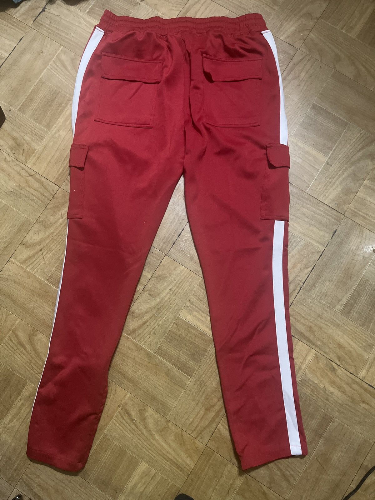 Fashion Nova Men’s Fashion Nova Red Track Pants Size US 34 / EU 50 - 2 Thumbnail