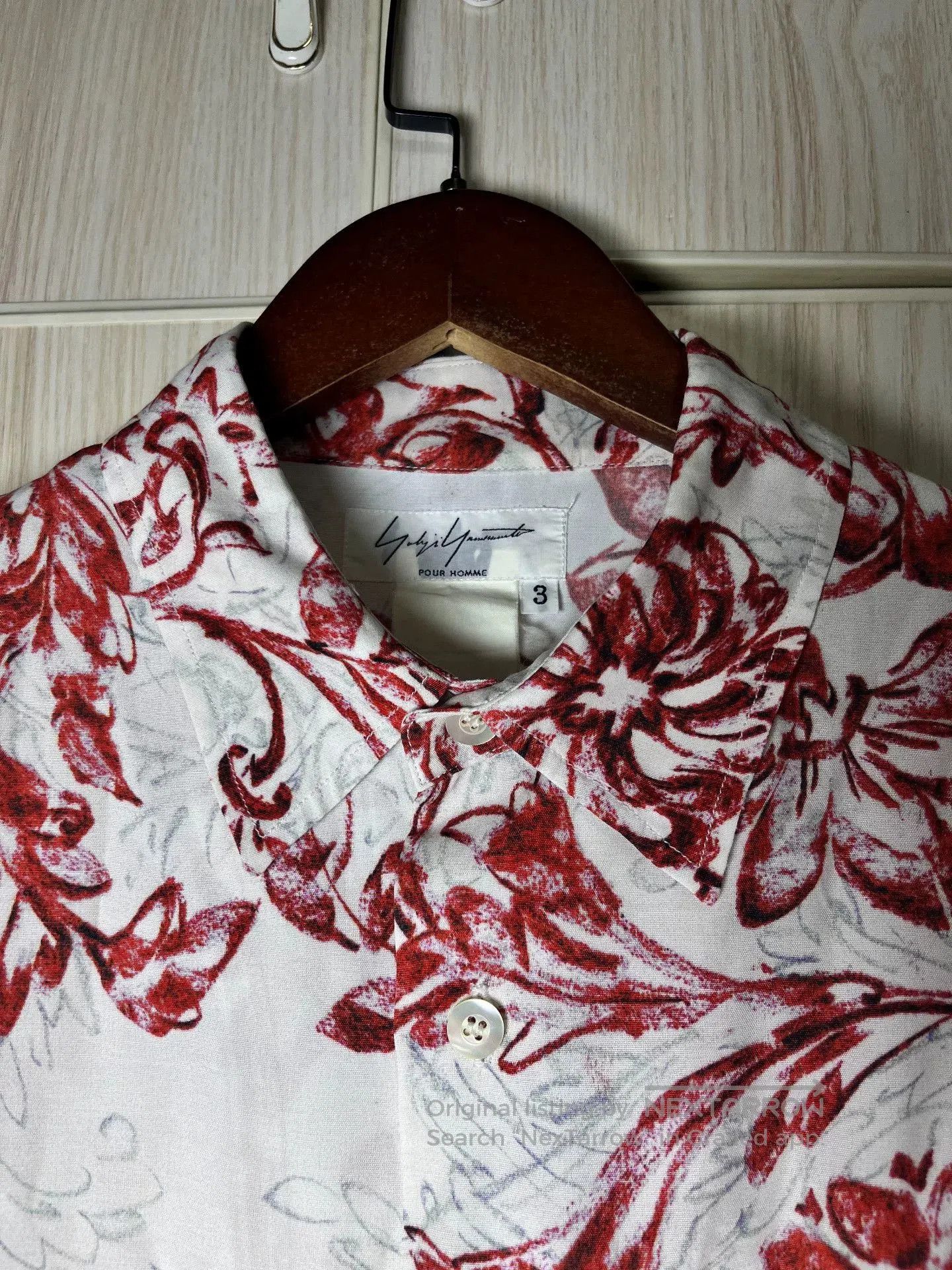 Yohji Yamamoto Yohji Yamamoto Floral Print Shirt. Size L / US 10 / IT 46 - 3 Thumbnail