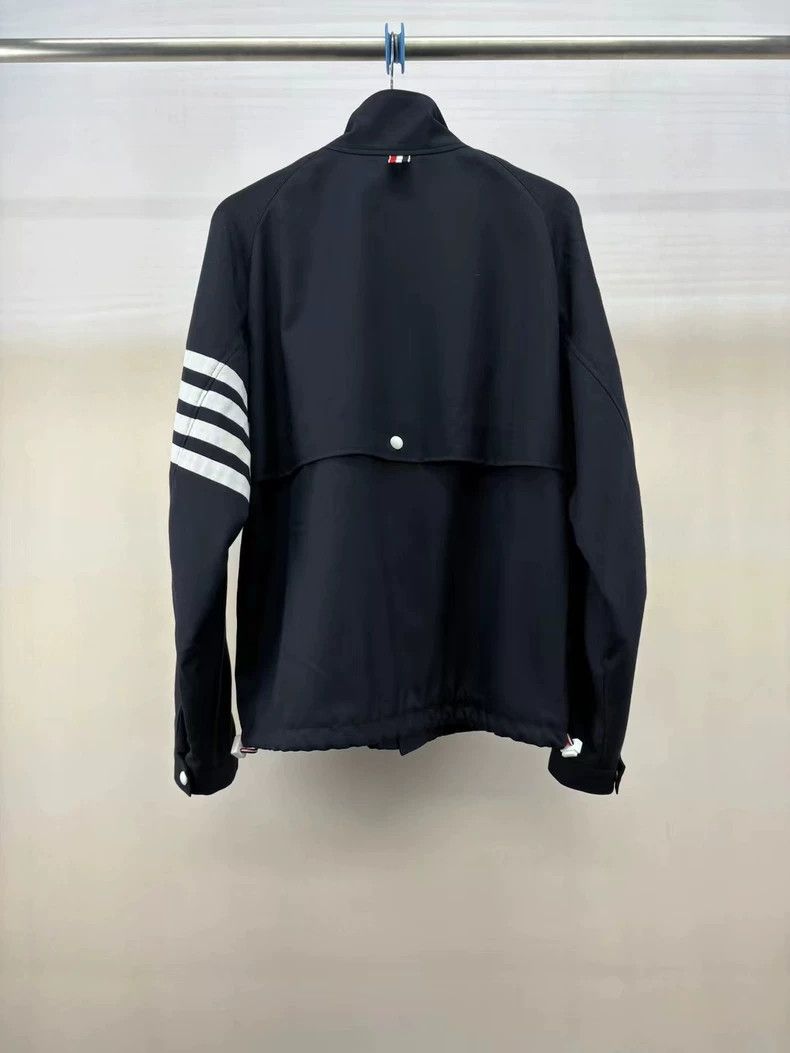 Thom Browne Thom browne Black four-striped oblique zipper functional ja Size US XS / EU 42 / 0 - 2 Thumbnail