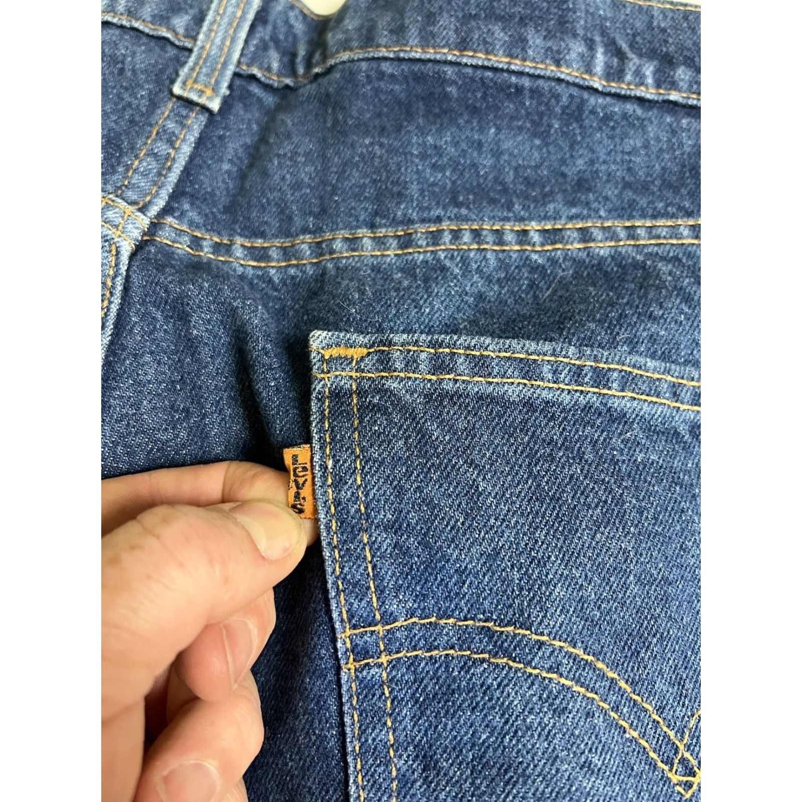 Levi's VINTAGE Levi's 505 Jeans Orange Tab Straight Blue Denim 36x30 Mens 90s USA Size US 36 / EU 52 - 3 Thumbnail