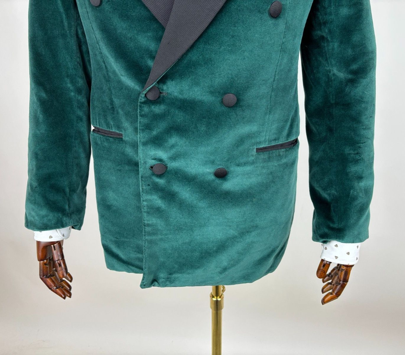 Alfred Dunhill Dunhill London Velvet Double Breasted Blazer Smoking Size 40R - 8 Thumbnail