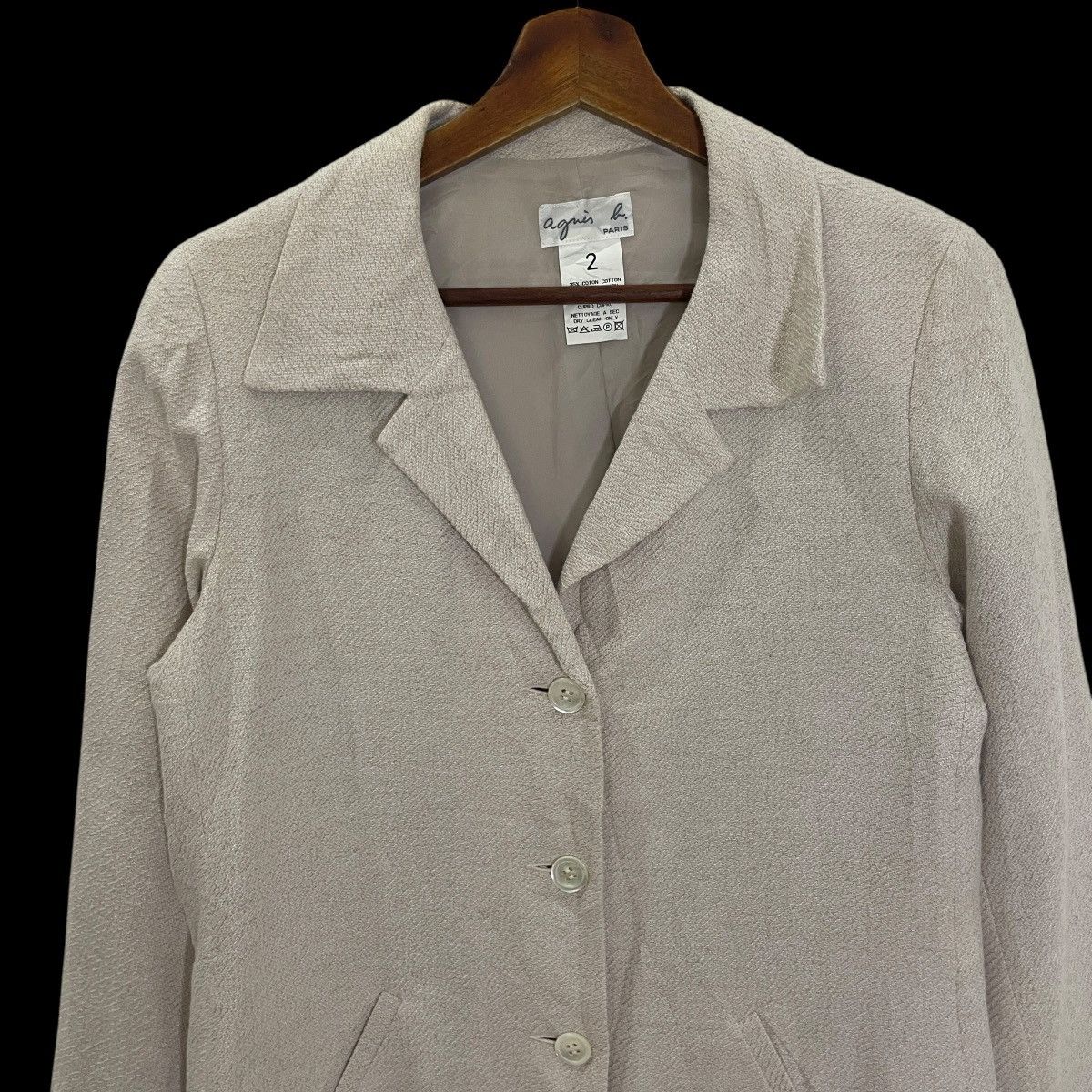 agnes b. Vintage Agnes B Paris Jacket Size L / US 10 / IT 46 - 2 Thumbnail