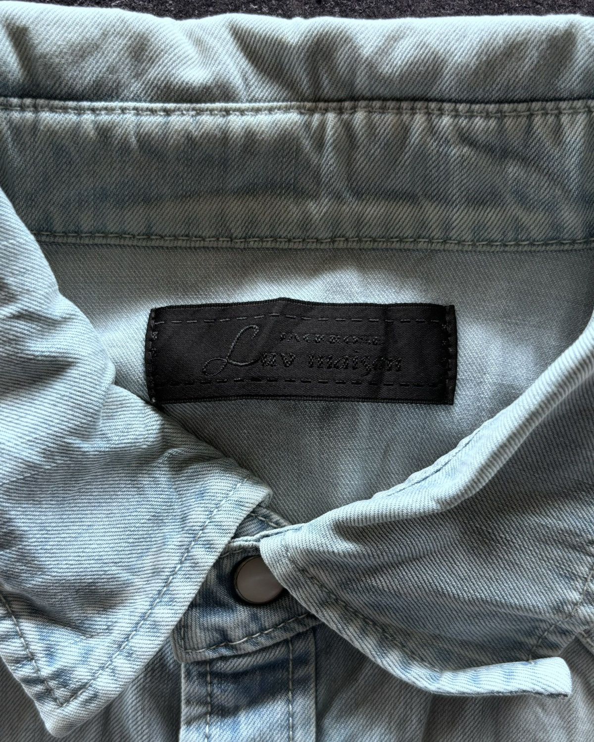 JACKROSE × Japanese Brand Jackrose x Luv Maison Denim Button Up Shirt Size US L / EU 52-54 / 3 - 4 Thumbnail