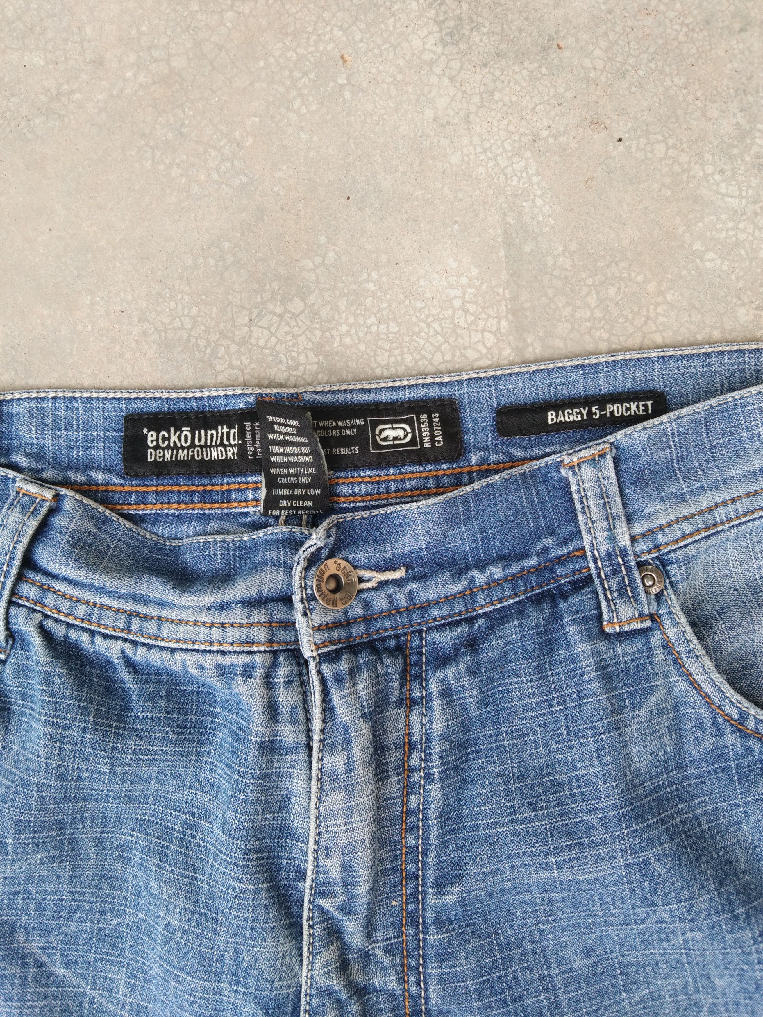 Ecko Unltd. Vintage 5 Pocket Ecko Unltd. Baggy Jeans 36x32 Size US 36 / EU 52 - 5 Thumbnail