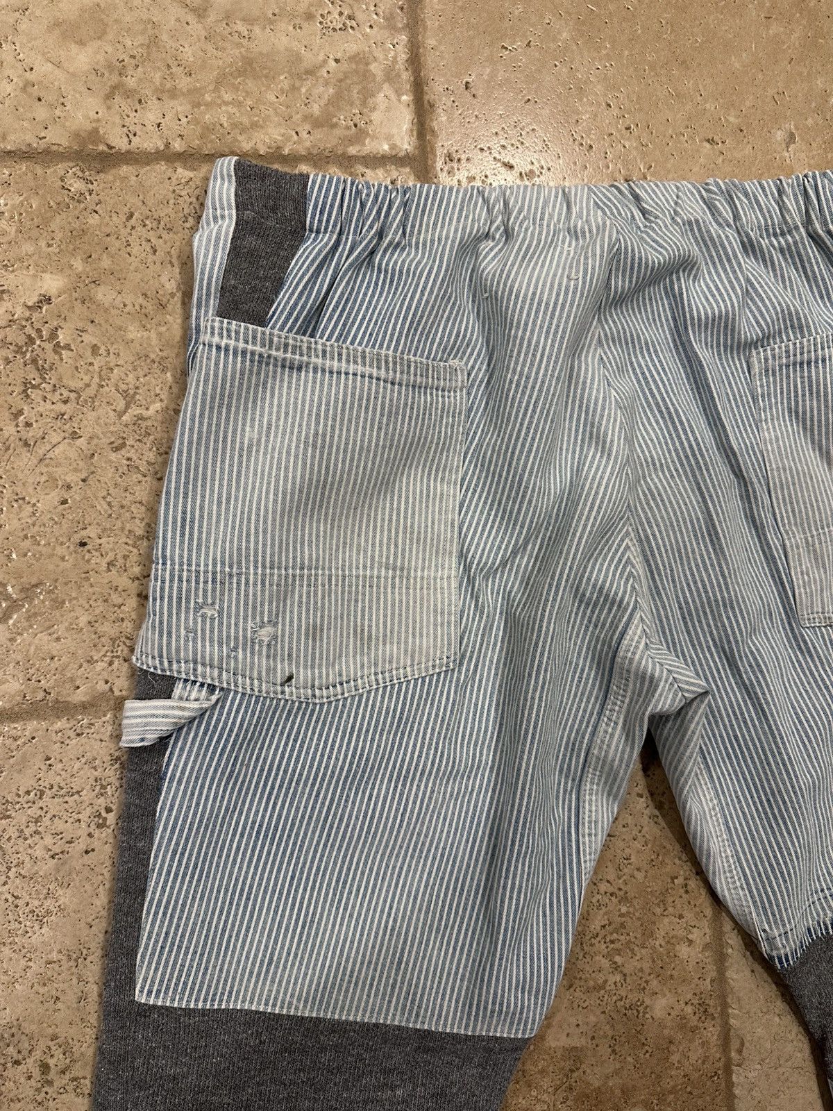 Greg Lauren Greg Lauren Pinstripe Blue Mixed Engineer GL1 Slim Fit Pants Size US 34 / EU 50 - 9 Thumbnail
