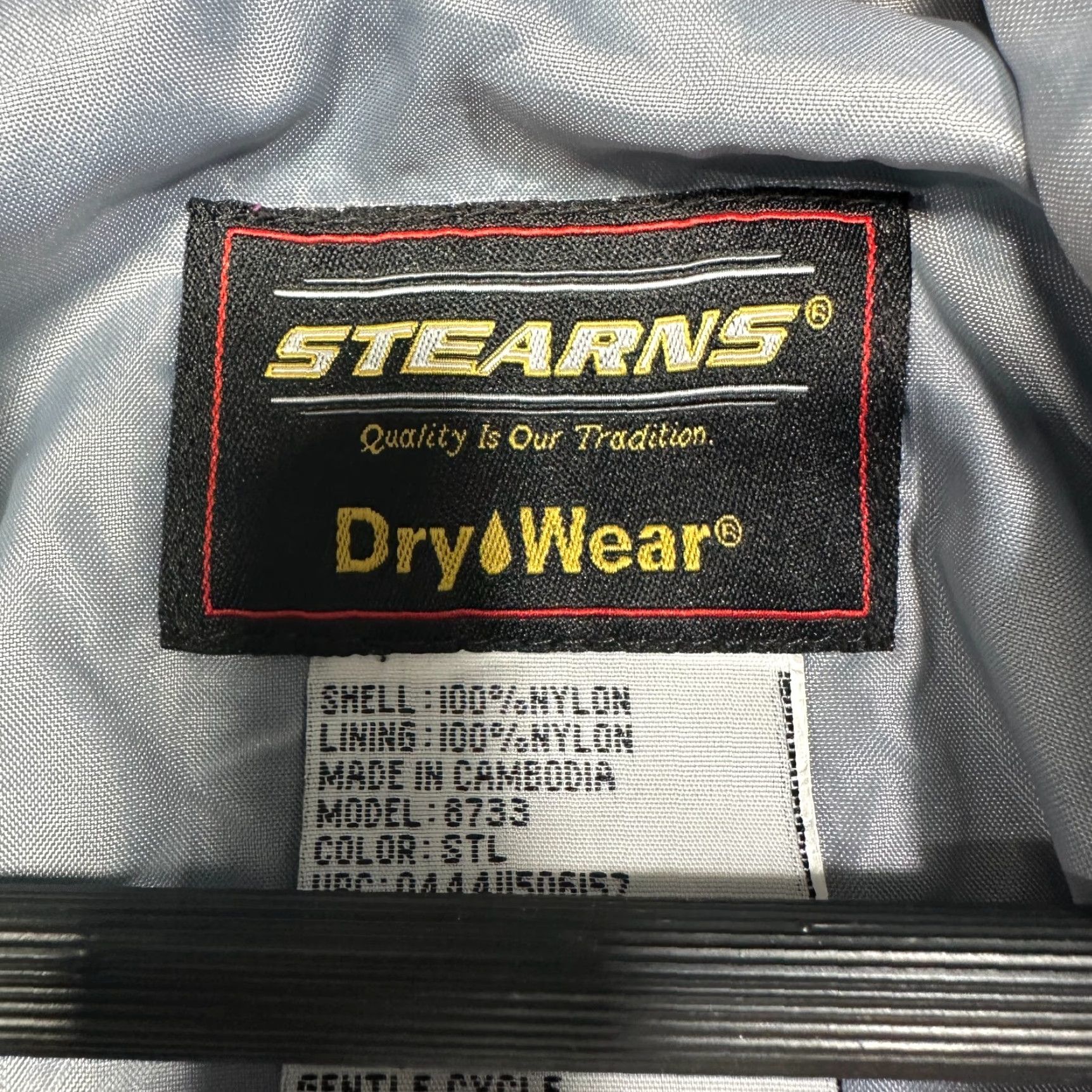 Vintage Stearns Dry Wear Jacket Womens XL Blue Nylon Zip Up Hooded Pockets Boating Size XL / US 12-14 / IT 48-50 - 6 Thumbnail