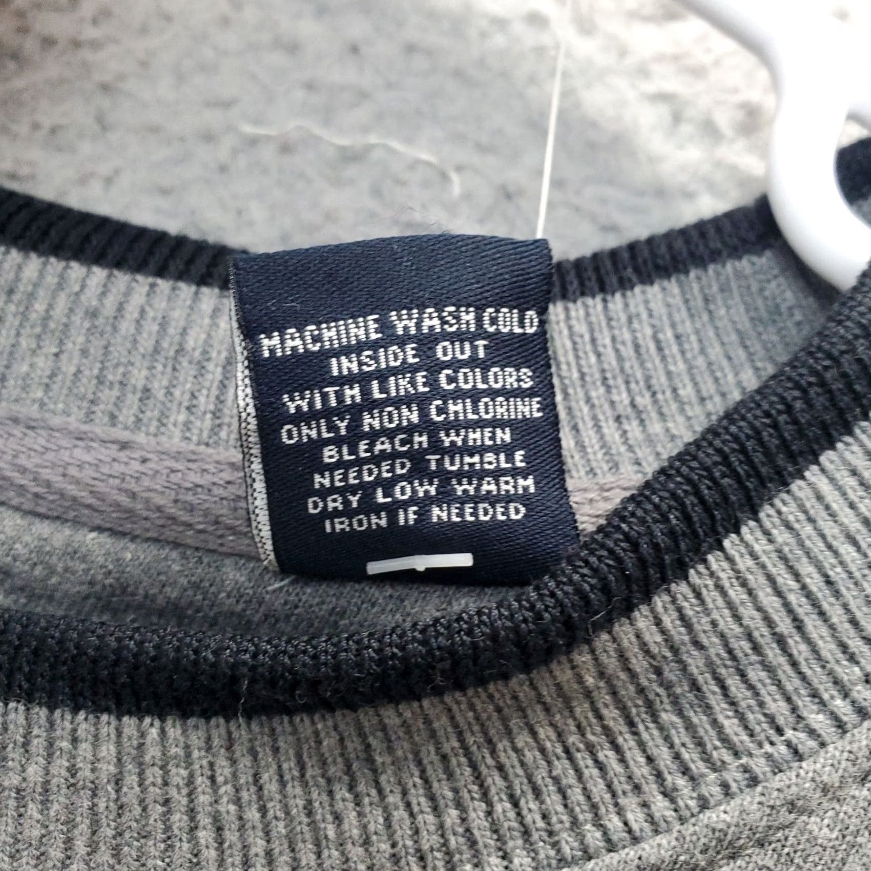 Vintage Focus Pullover Sweatshirt Men Large Gray Freedom Flag Eagle Ribbed Cuff & Hem Size US L / EU 52-54 / 3 - 6 Thumbnail