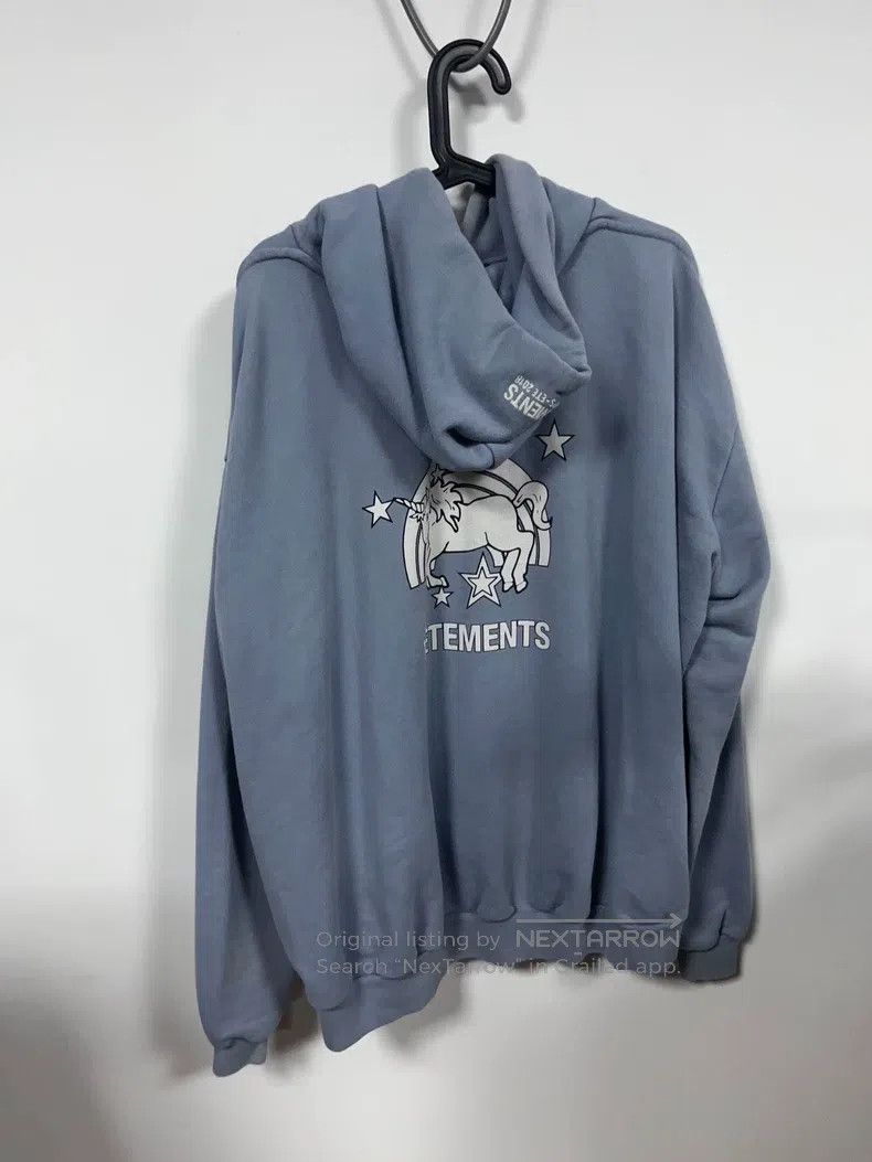 Vetements Vetements Haze Blue Unicorn Hoodie (Size XS) Size US XS / EU 42 / 0 - 2 Thumbnail