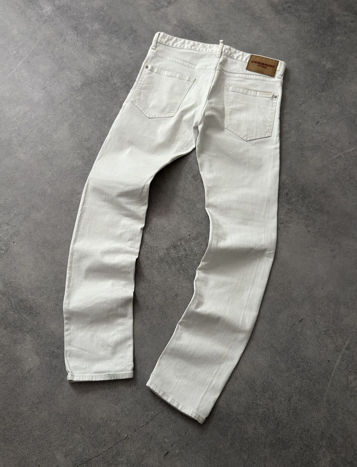 Dsquared2 Dsquared2 white rare luxury denim mens Size US 31 - 1 Thumbnail