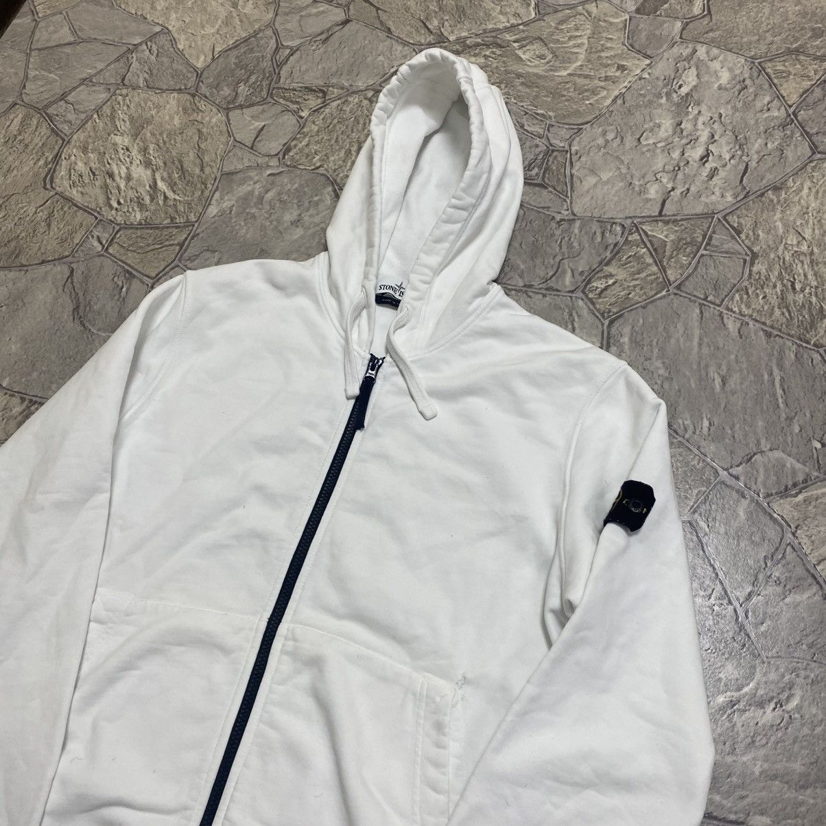 Stone Island Stone Island full zip hoodie White Size US L / EU 52-54 / 3 - 2 Thumbnail