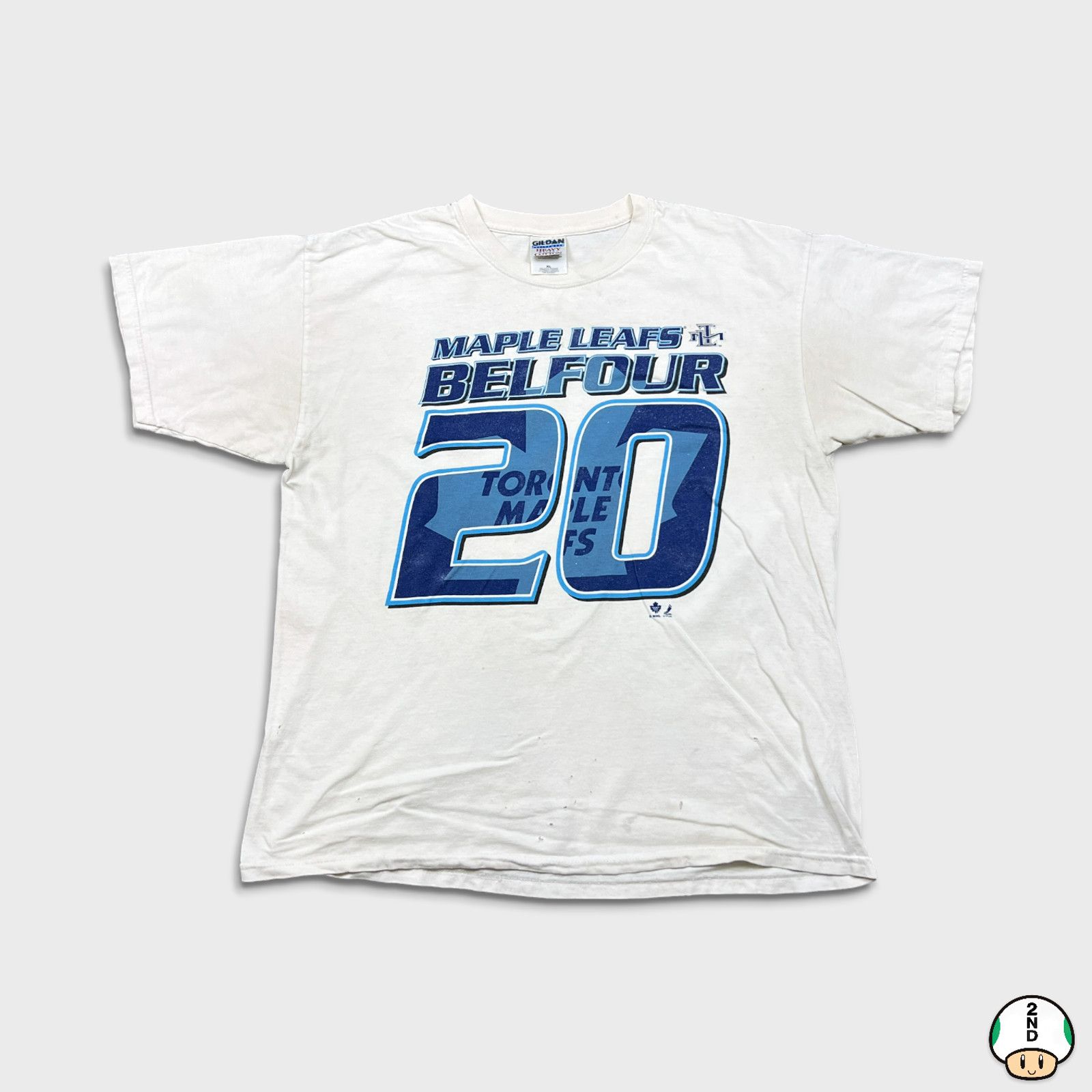 NHL × Vintage Toronto Maple Leafs T Shirt XL Ed Belfour Distressed NHL Tee Size US XL / EU 56 / 4 - 1 Thumbnail