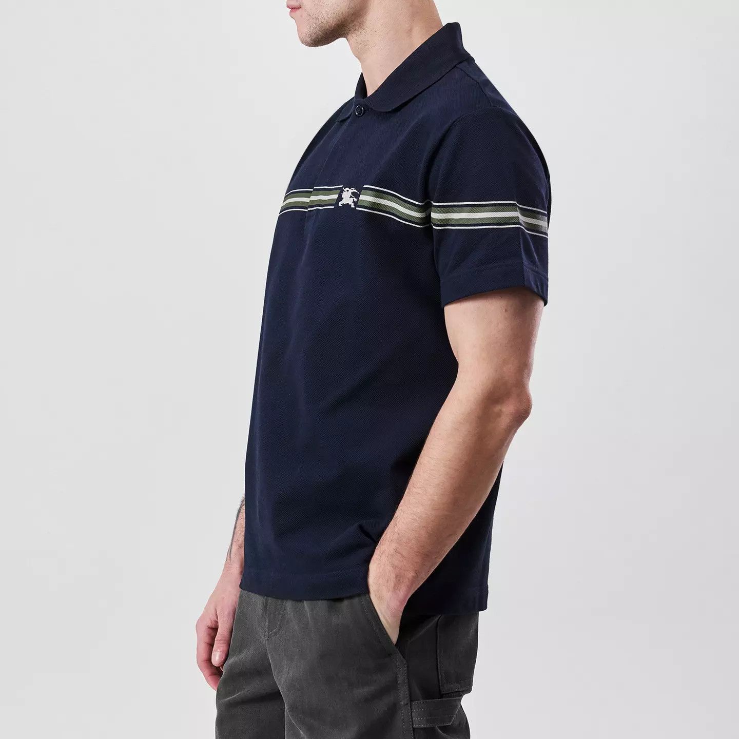 Burberry o1g2r1mq0426 Ekd Stripe Polo Shirt in Navy Size US S / EU 44-46 / 1 - 3 Thumbnail