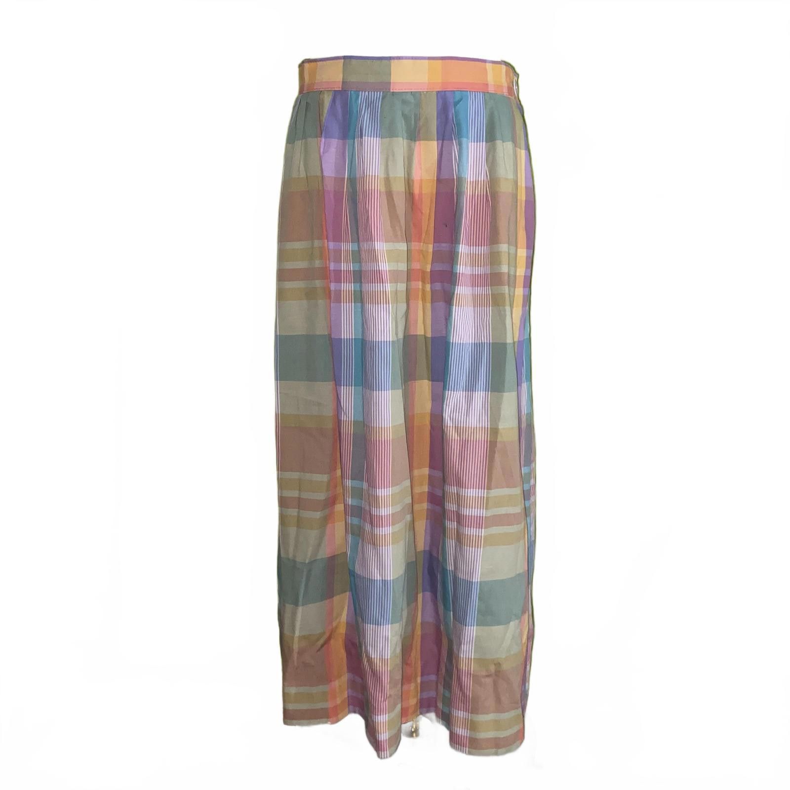 Pendleton Vintage Pendleton Pastel Plaid High Waist Midi Skirt 2 Size 34" / US 12 / IT 48 - 1 Thumbnail